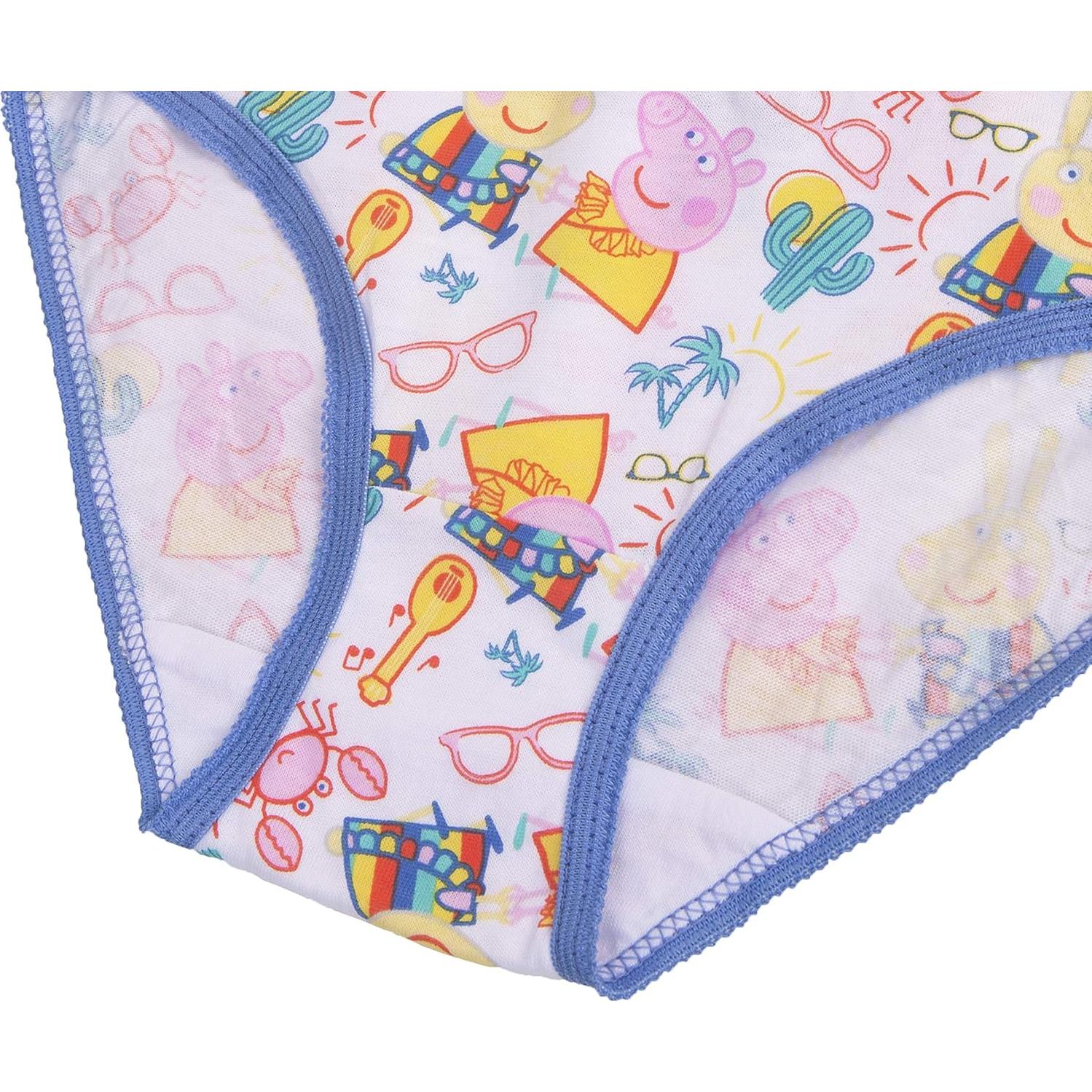 Ropa interior para niñas Peppa Pig 100% algodón tallas 2 a 8