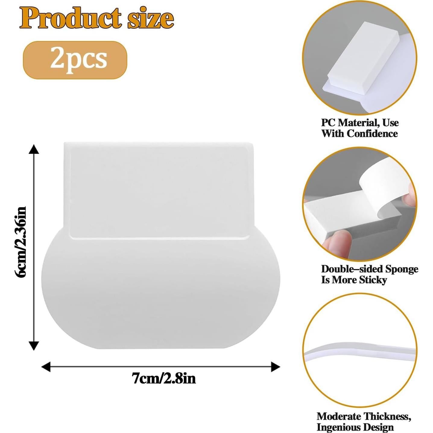 Elevador de Tapa de Inodoro Sliverdew, 2 Piezas Autoadhesivas