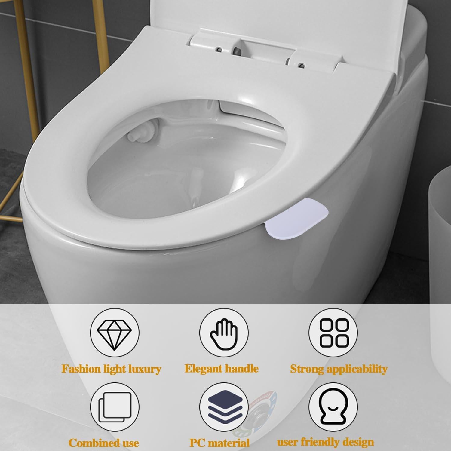 Elevador de Tapa de Inodoro Sliverdew, 2 Piezas Autoadhesivas