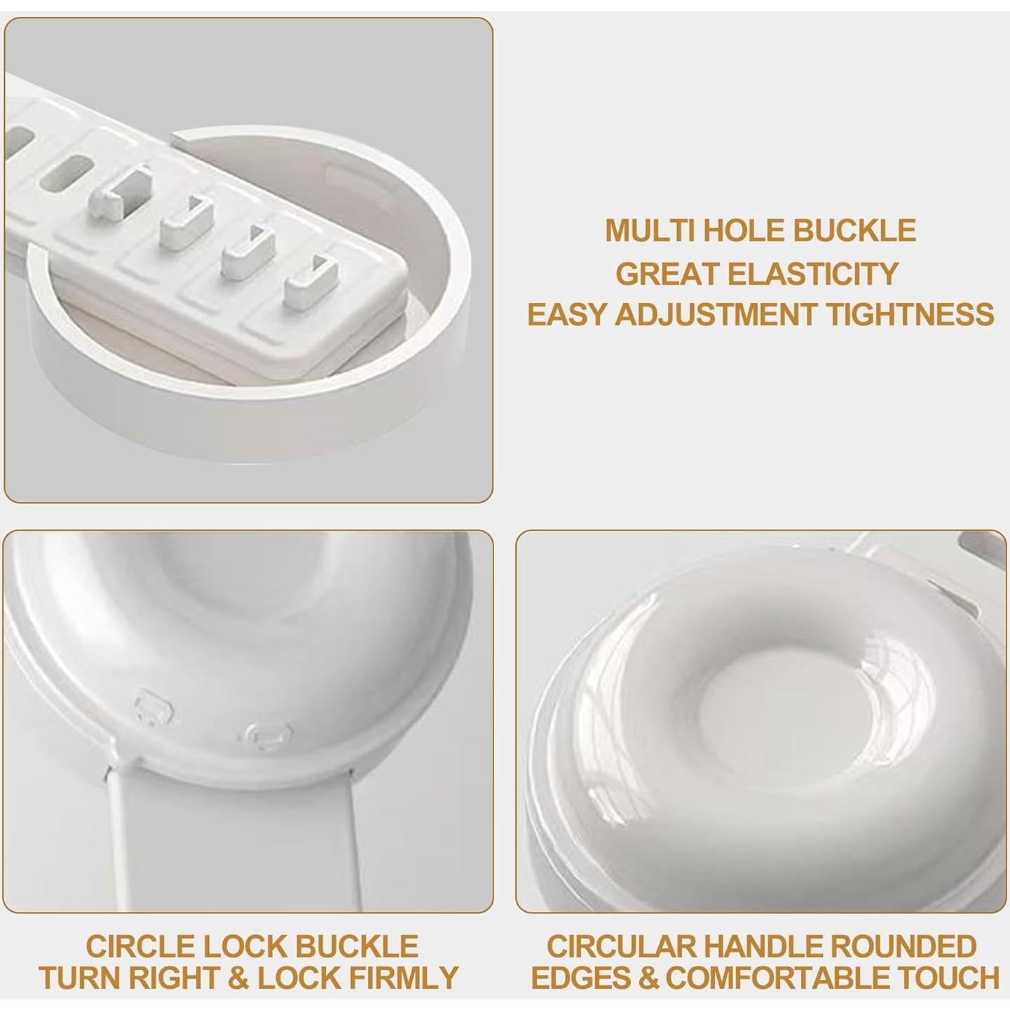Mango de Asiento de Inodoro HIFEASTS Blanco Ergonomico