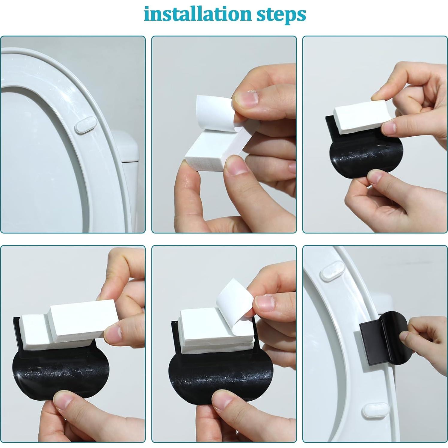 6 Piezas Levantadores de Tapa de Inodoro Autoadhesivos Tucnoeu