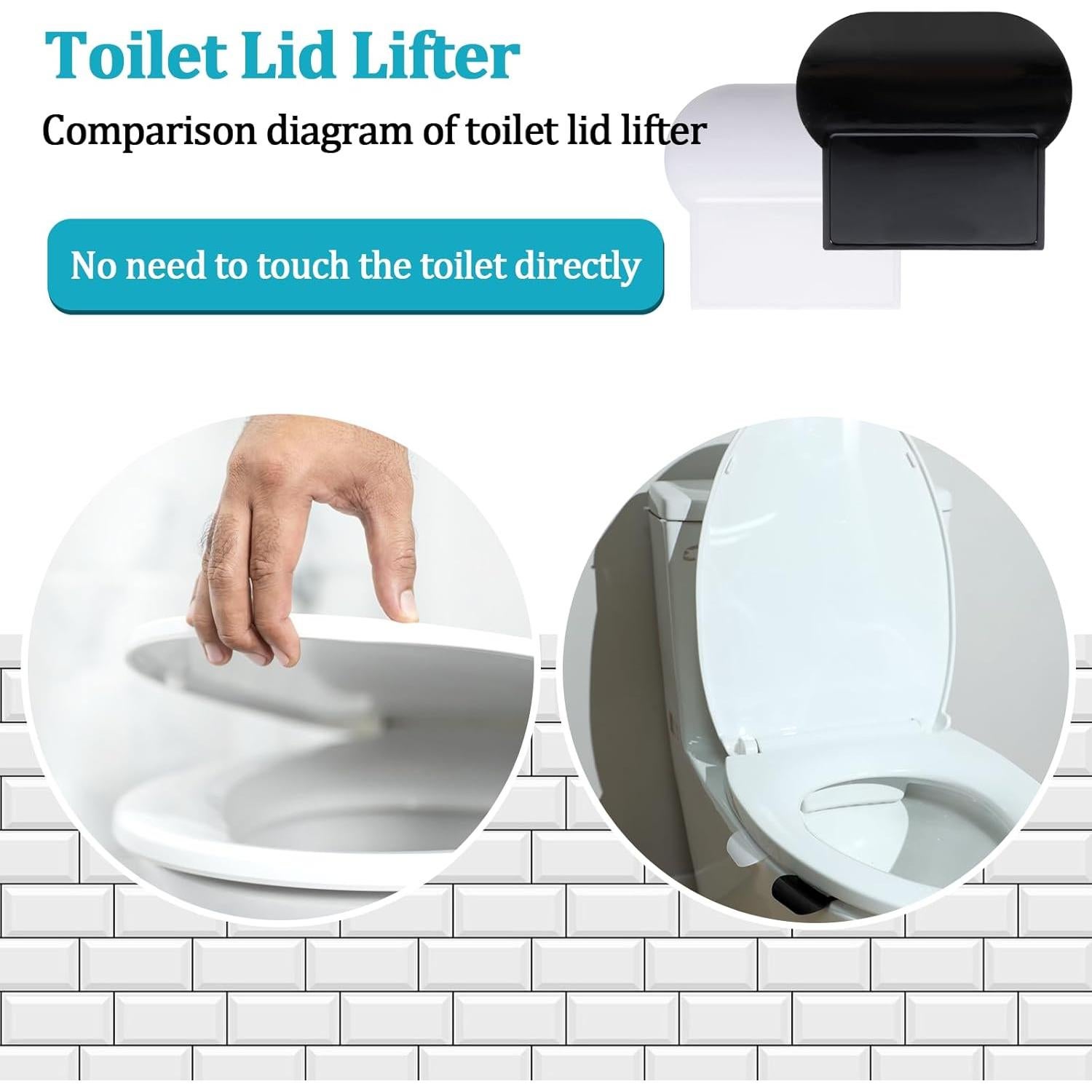 6 Piezas Levantadores de Tapa de Inodoro Autoadhesivos Tucnoeu