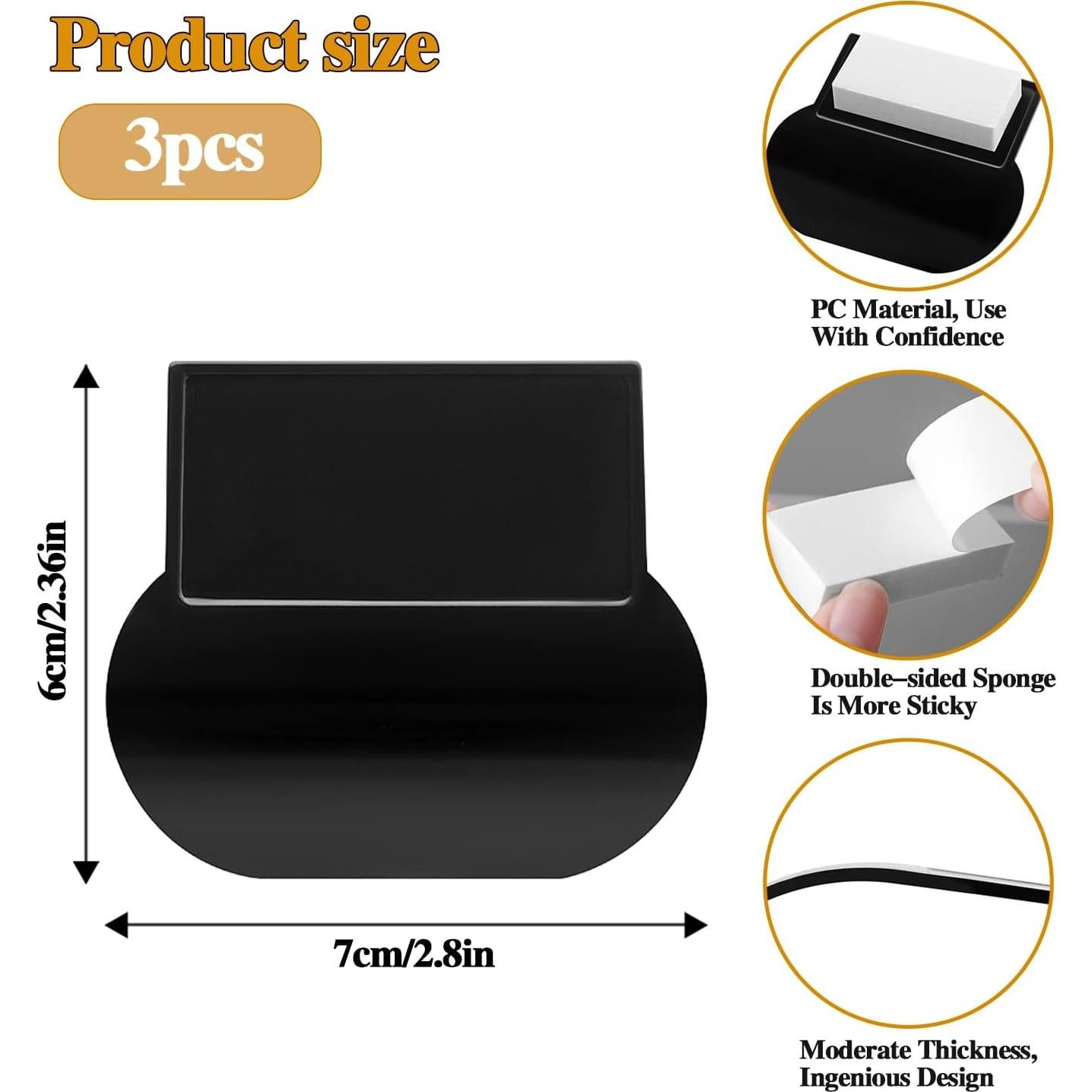 Elevador de Tapa de Inodoro Sliverdew 3 Pcs Autoadhesivo