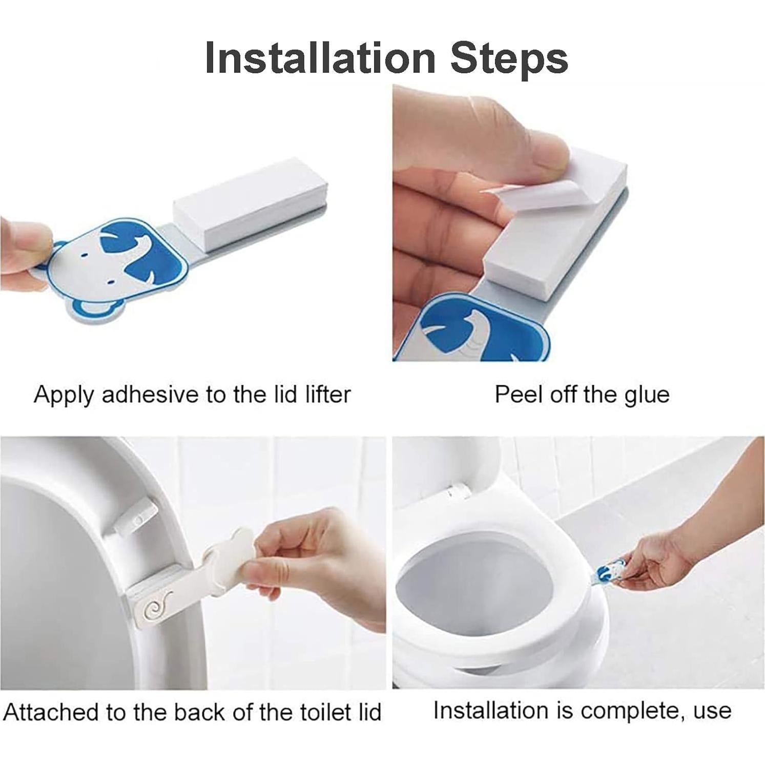 Elevador de Tapa de Inodoro UpTuoLi 4 Piezas Animales