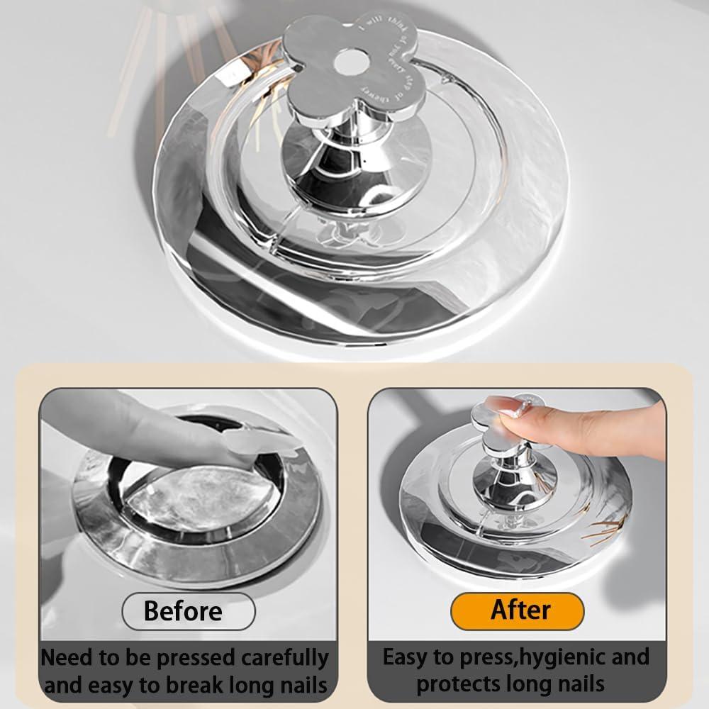 Botón de descarga de inodoro CIXVOEMK - 3PCS Flores pequeñas