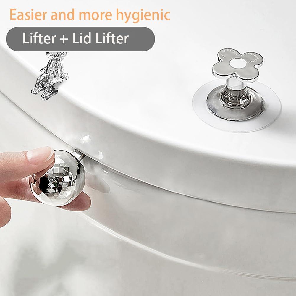 Botón de descarga de inodoro CIXVOEMK - 3PCS Flores pequeñas