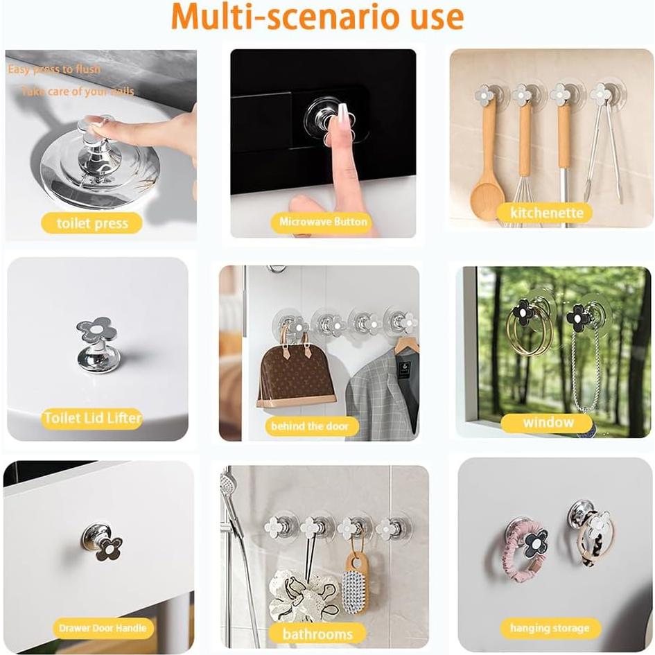 Botón de descarga de inodoro CIXVOEMK - 3PCS Flores pequeñas