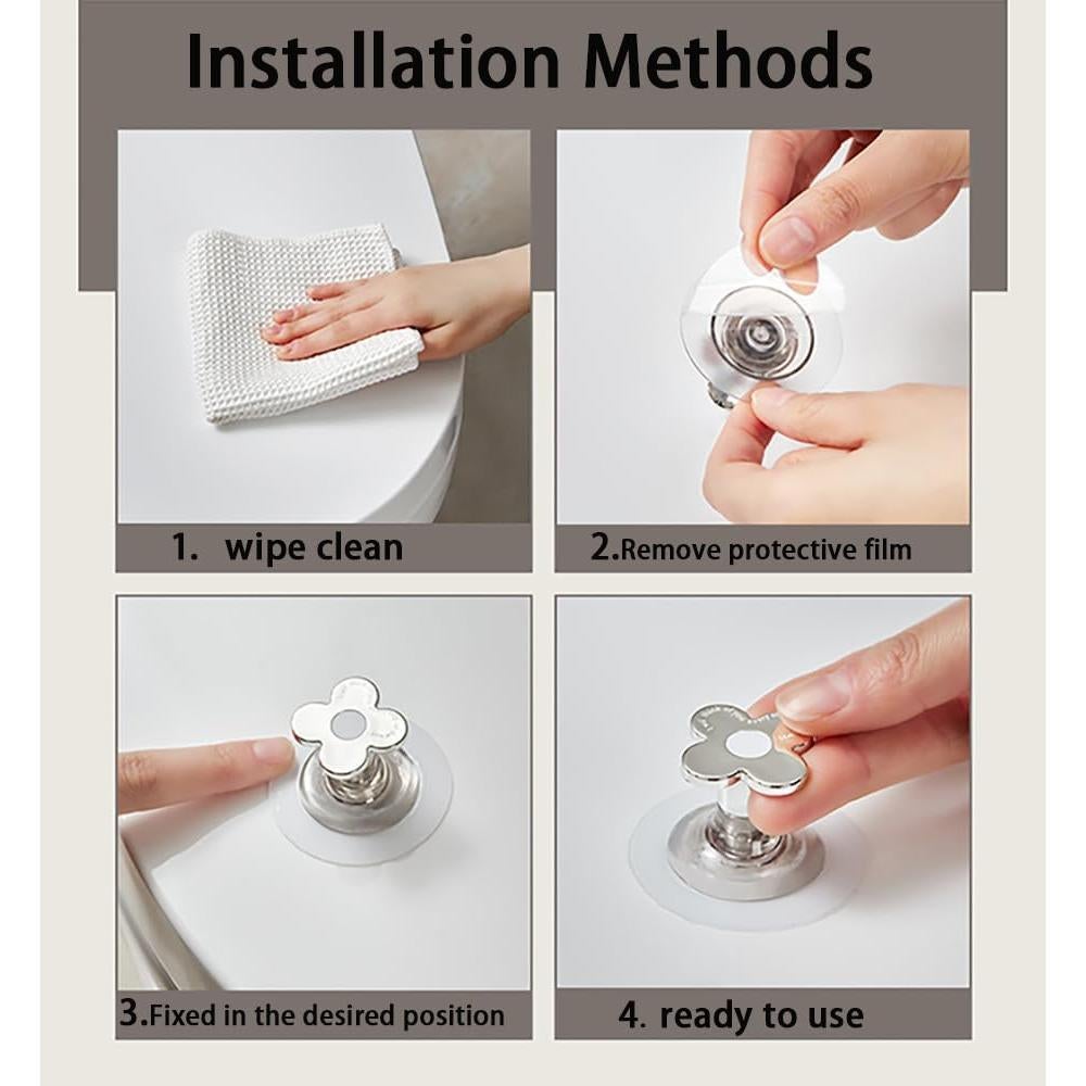 Botón de descarga de inodoro CIXVOEMK - 3PCS Flores pequeñas