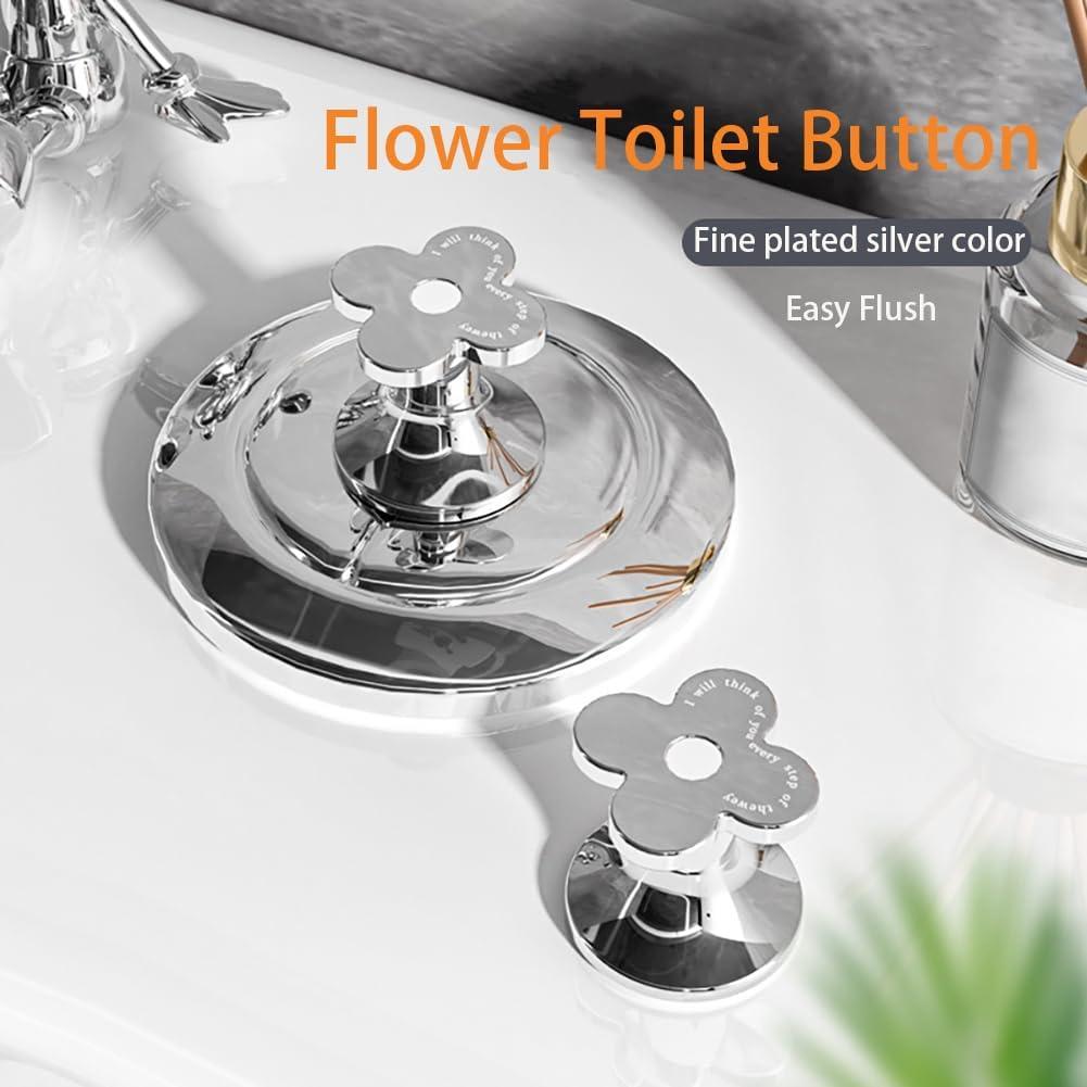 Botón de descarga de inodoro CIXVOEMK - 3PCS Flores pequeñas