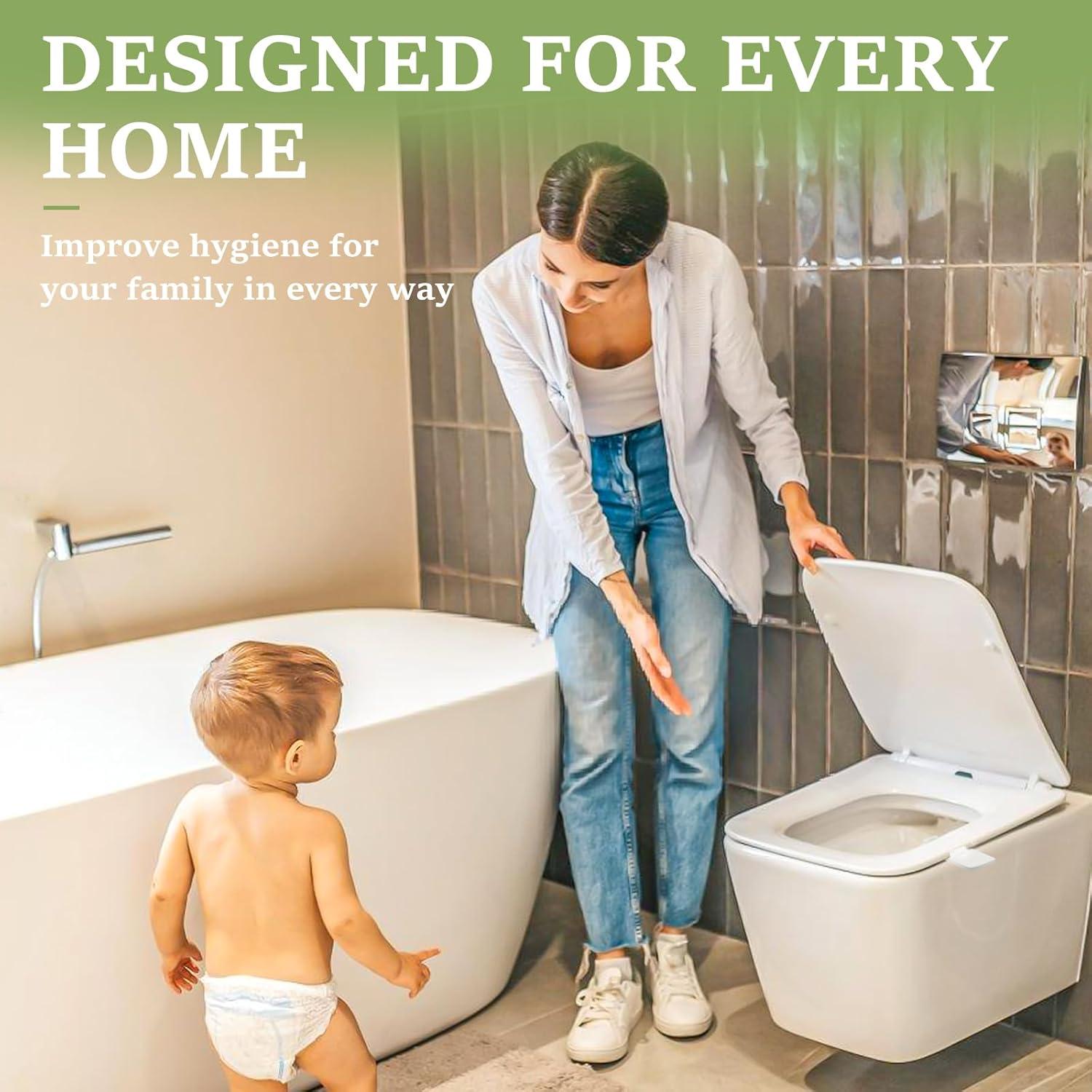 Elevador de Tapa de Inodoro BEIVOBY - Paquete de 2 Blanco