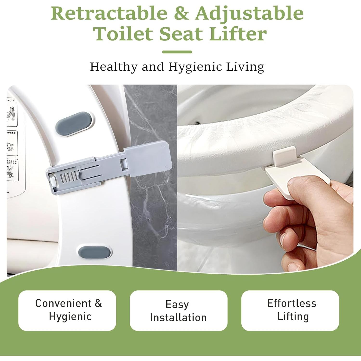 Elevador de Tapa de Inodoro BEIVOBY - Paquete de 2 Blanco