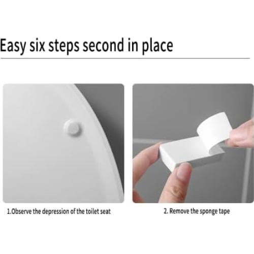 Elevador de Asiento de Inodoro DazzyD - Blanco, 2 Piezas