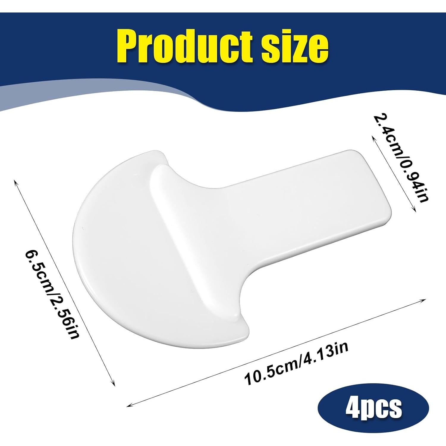 Elevadores de Asiento de Inodoro Adhesivos Mabor - 4 Piezas