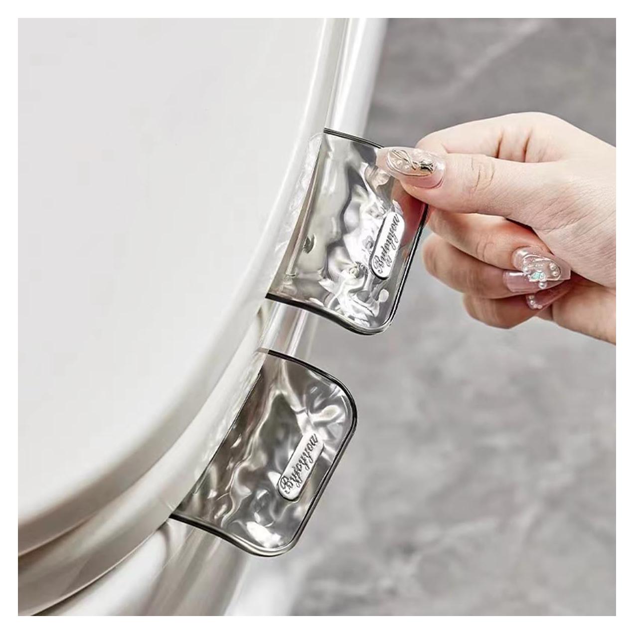 Elevador de Asiento de Inodoro 2 Pcs Haceolhada Gris