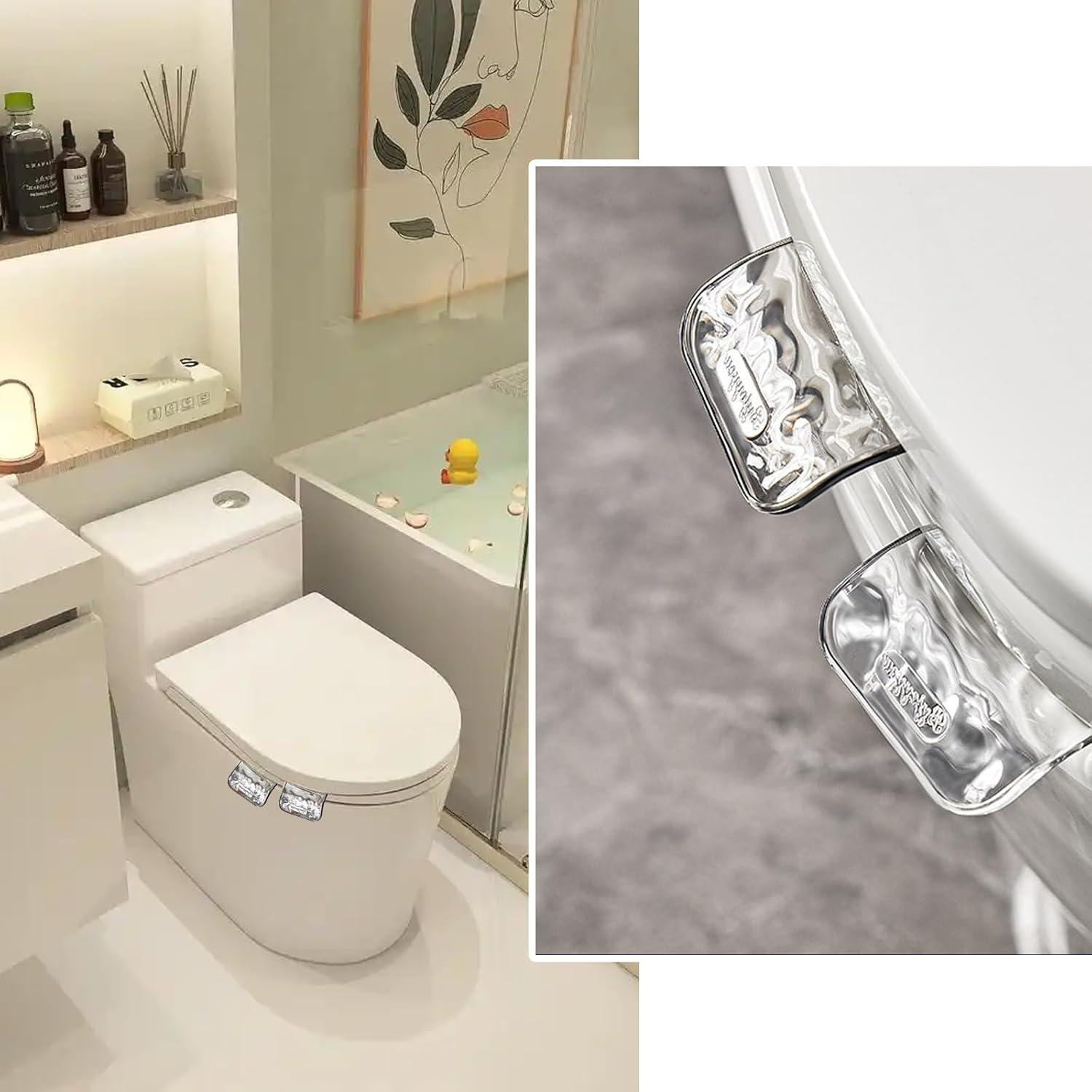 Elevador de Asiento de Inodoro 2 Pcs Haceolhada Gris