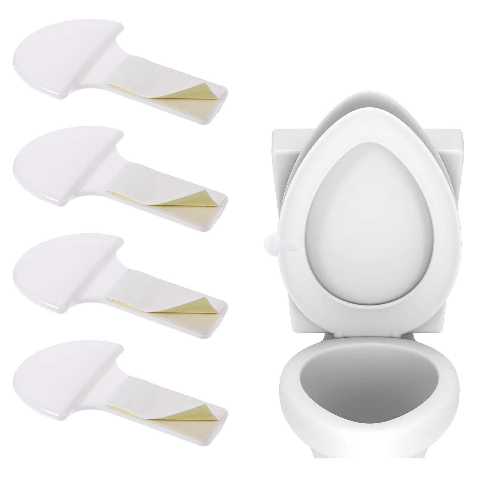 4 Elevadores de Tapa de Inodoro YBEATY - ABS Blanco Multiusos