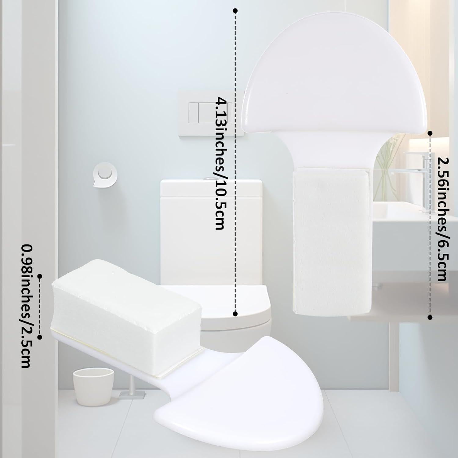 4 Elevadores de Tapa de Inodoro YBEATY - ABS Blanco Multiusos