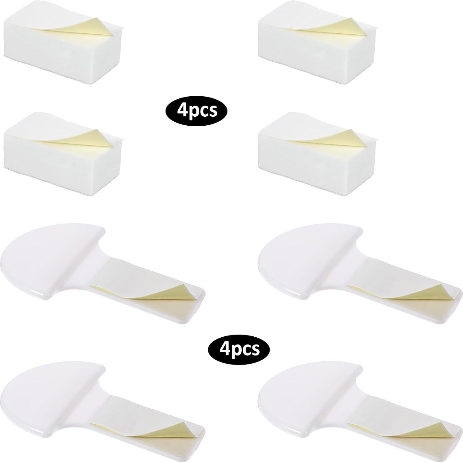 4 Elevadores de Tapa de Inodoro YBEATY - ABS Blanco Multiusos