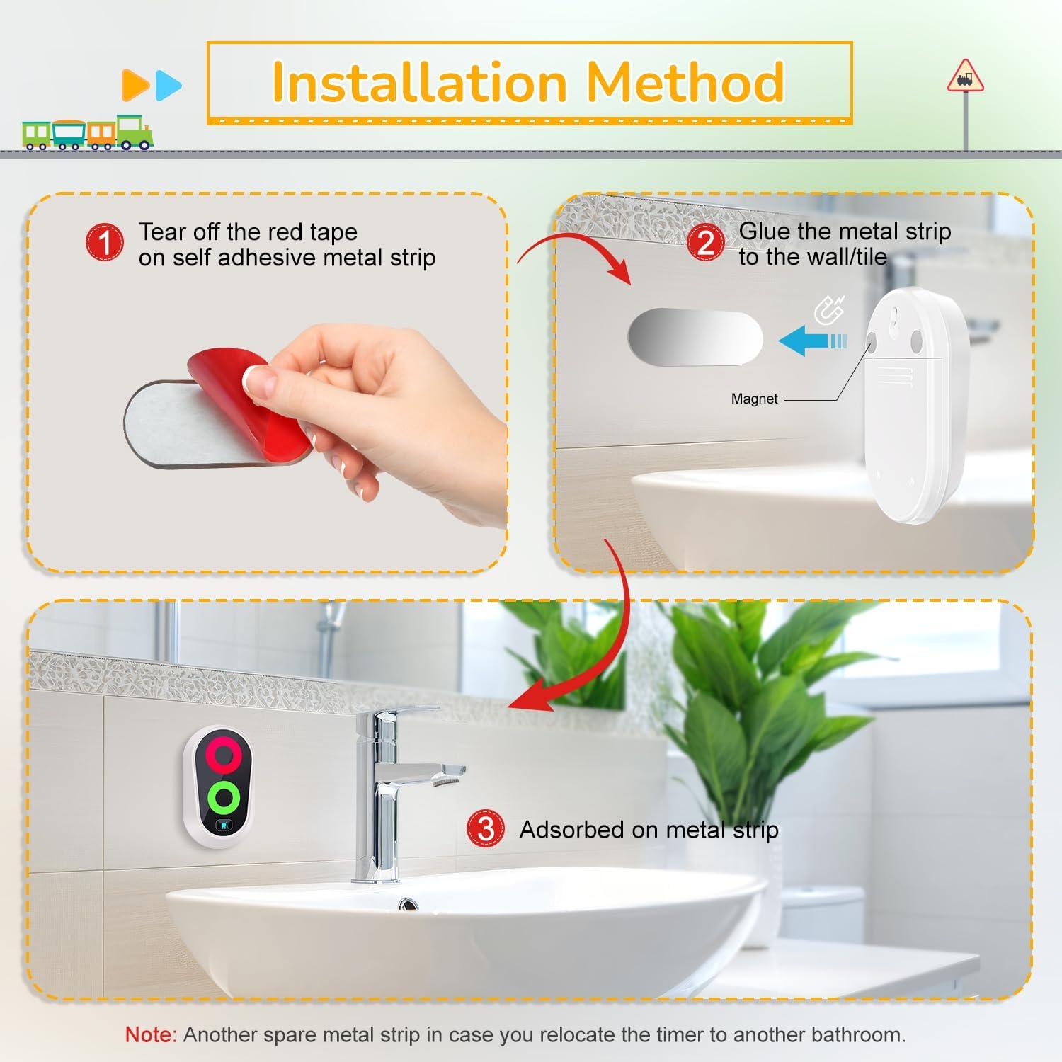 Temporizador de Cepillado Ferriswheel LED Magnético Blanco