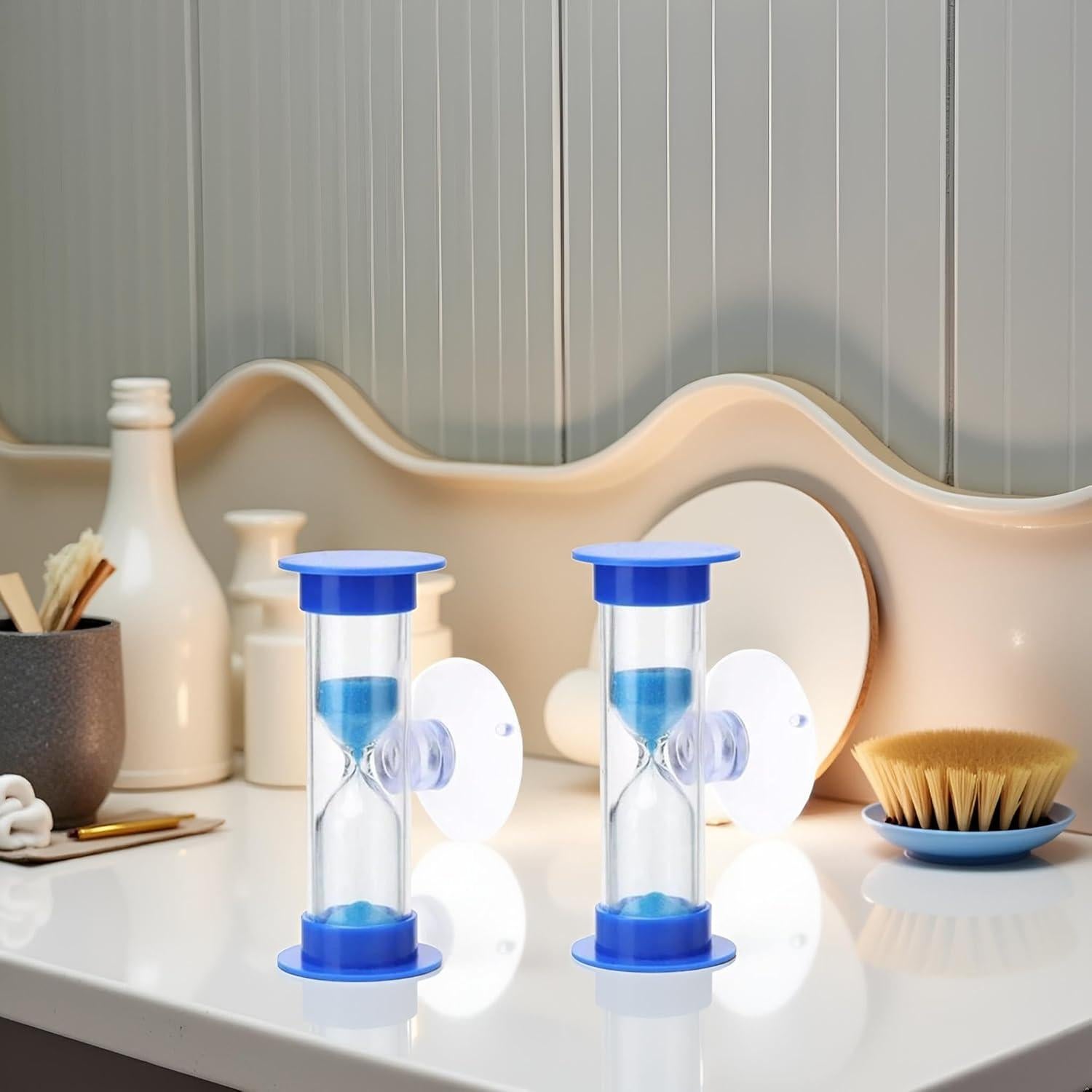 Temporizadores de Arena Azul 2 Minutos Fansoftiks con Ventosa