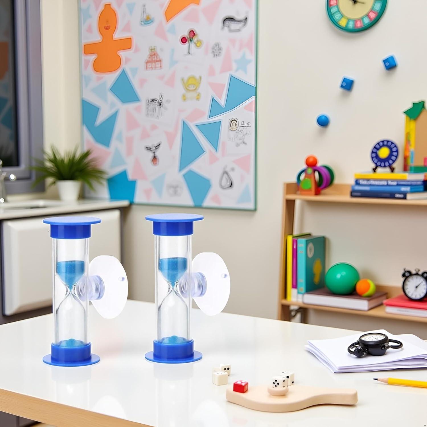 Temporizadores de Arena Azul 2 Minutos Fansoftiks con Ventosa