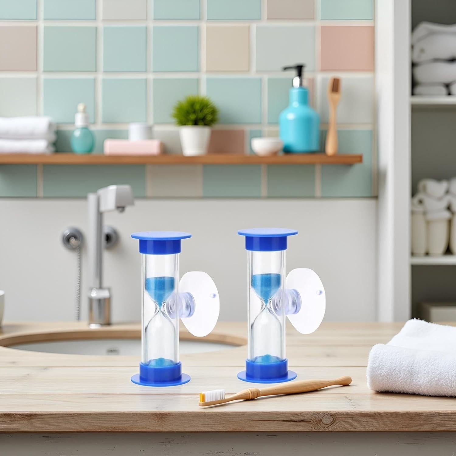 Temporizadores de Arena Azul 2 Minutos Fansoftiks con Ventosa