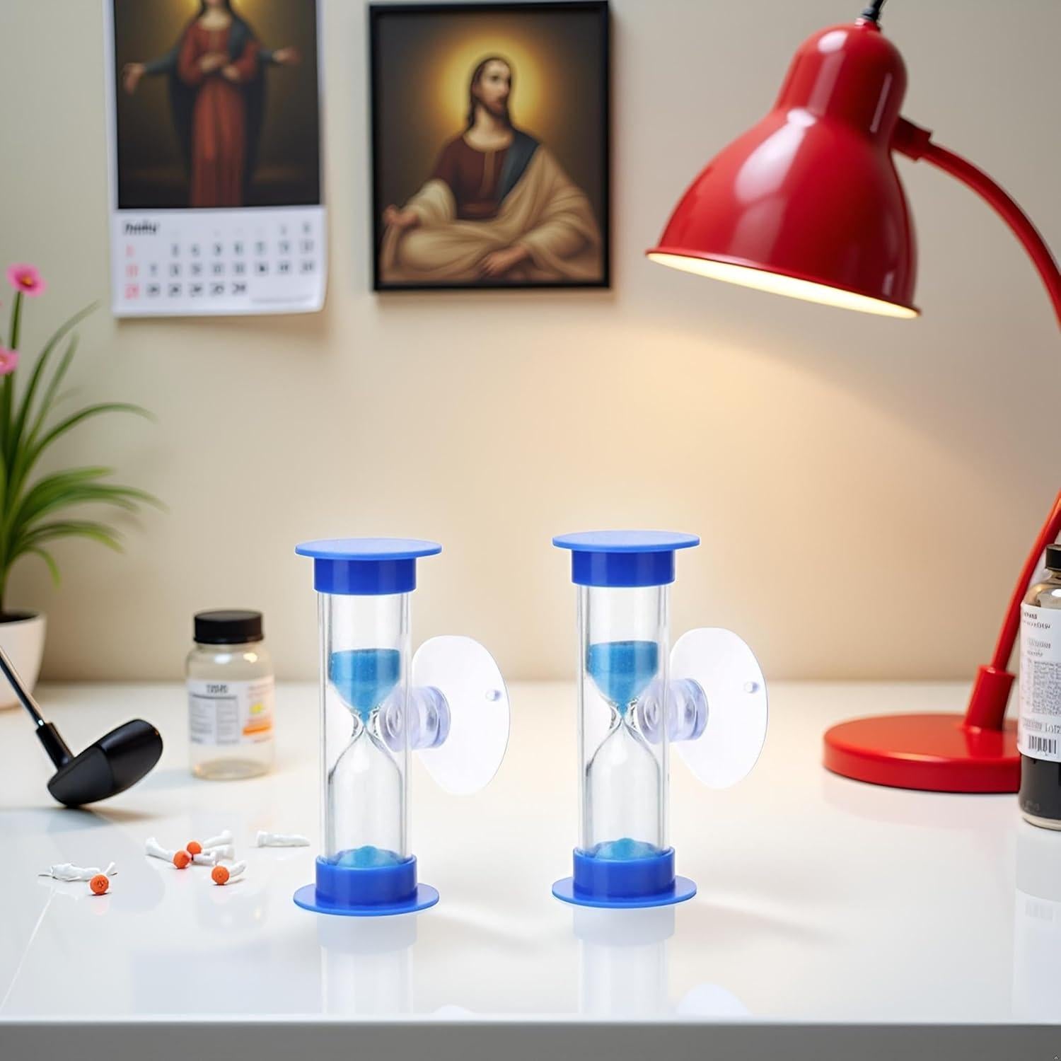 Temporizadores de Arena Azul 2 Minutos Fansoftiks con Ventosa