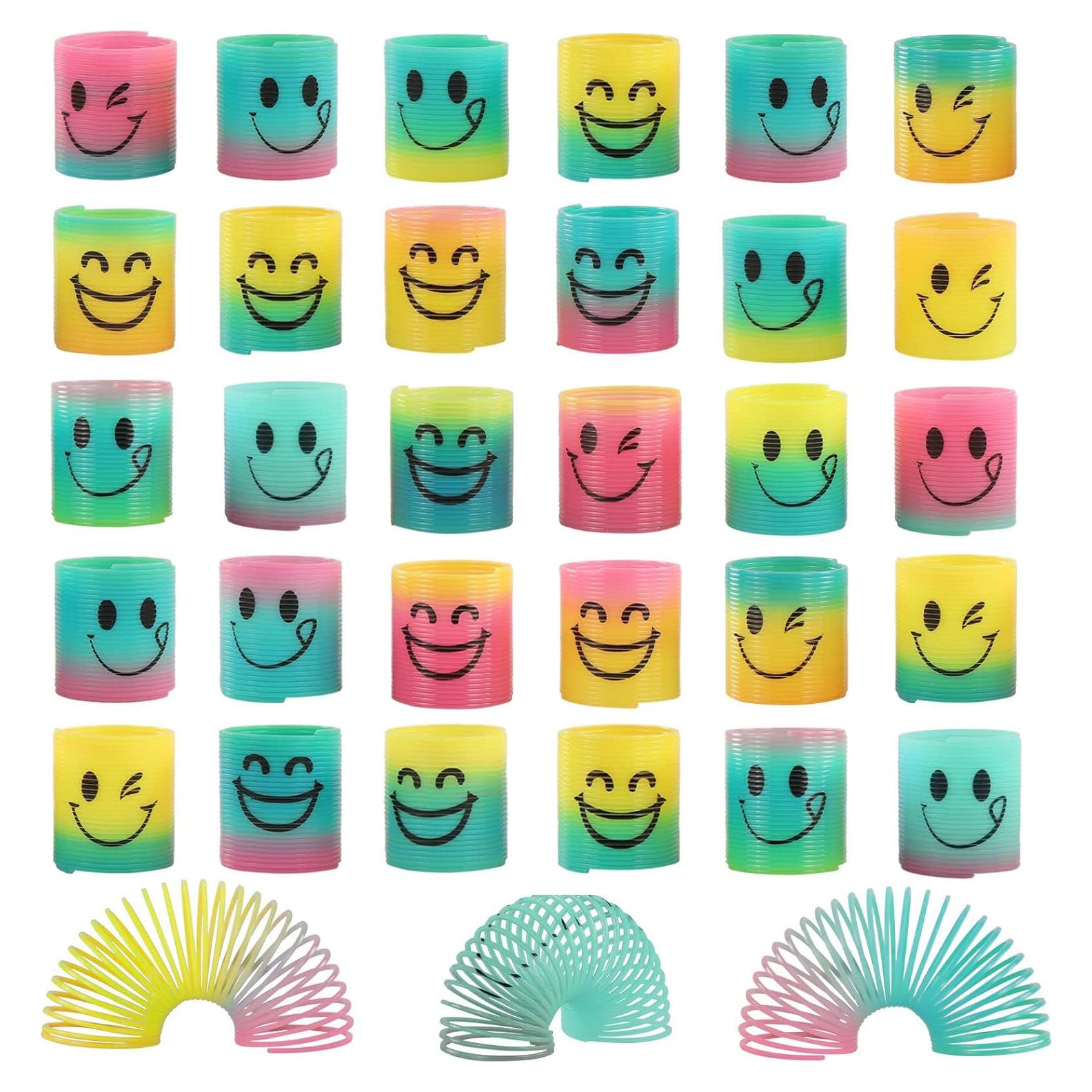 Paquete de 30 Resortes Mágicos Arcoíris Fidget para Estrés