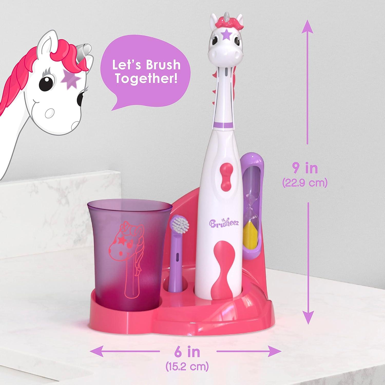 Cepillo de Dientes Eléctrico Brusheez Unicornio para Niños 3+