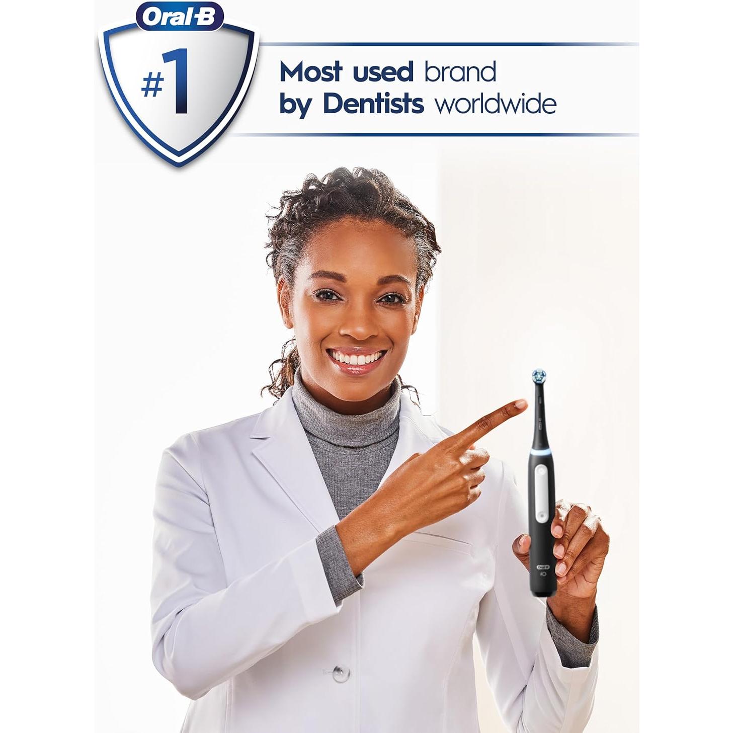 Cepillo de dientes eléctrico Oral-B iO G3.2Q6.2KD negro, 2 cabezales