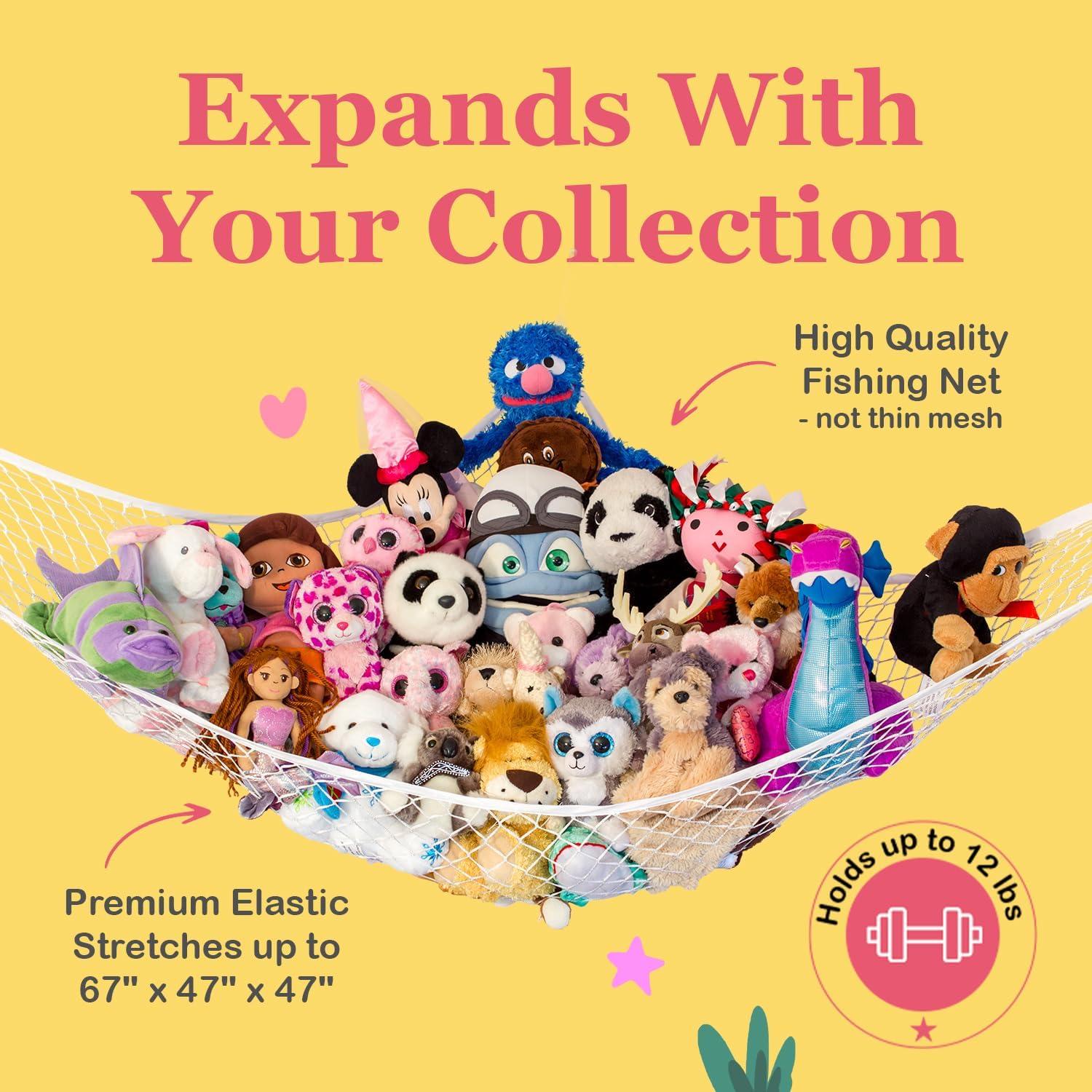 Hamaca de Peluches Lilly's Love, 2 Paquetes, Blanco, 170x119 cm