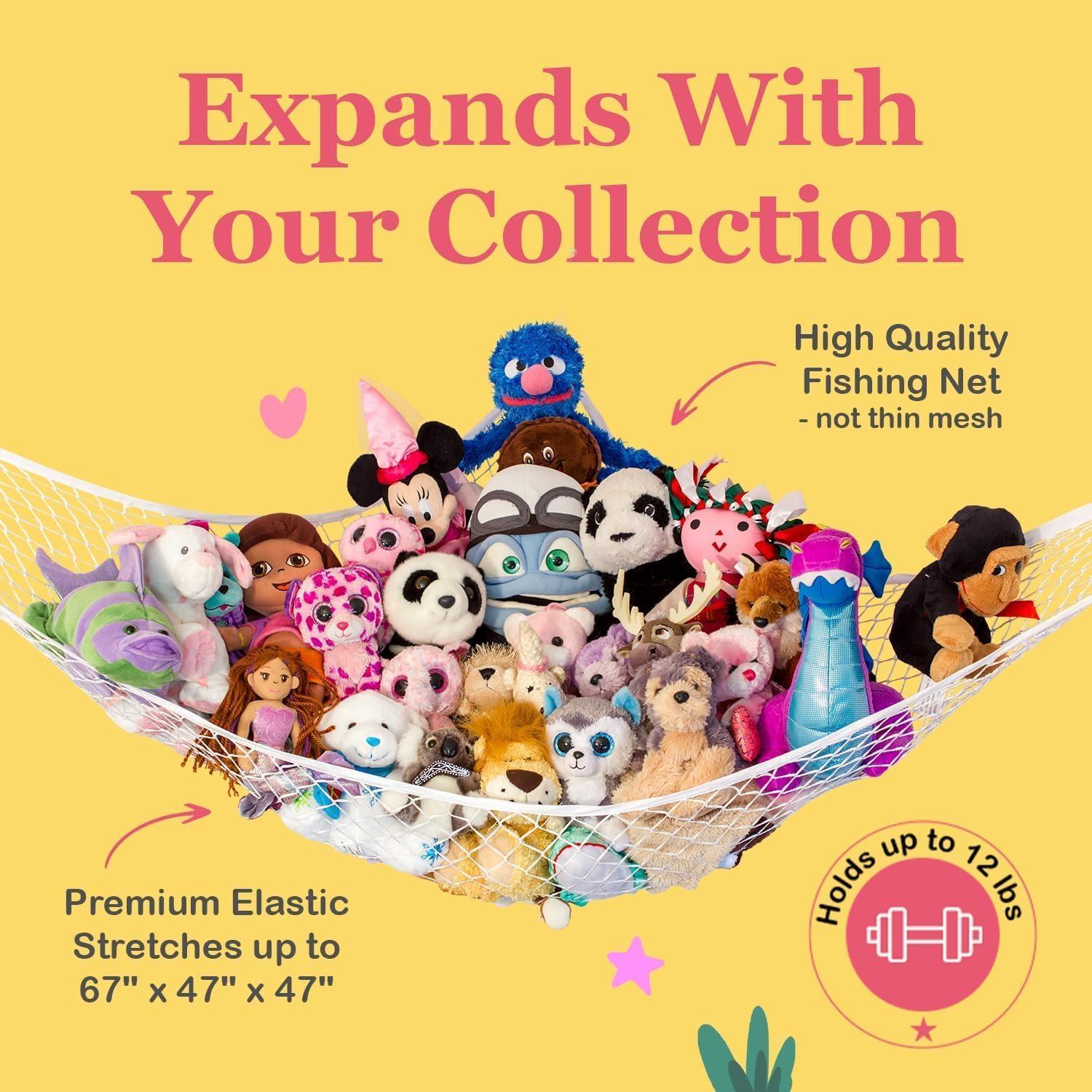 Hamaca de Peluches Lilly's Love | Organizador Colgante Blanco