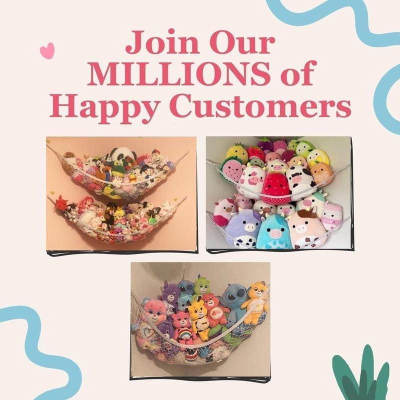 Hamaca de Peluches Lilly's Love | Organizador Colgante Blanco