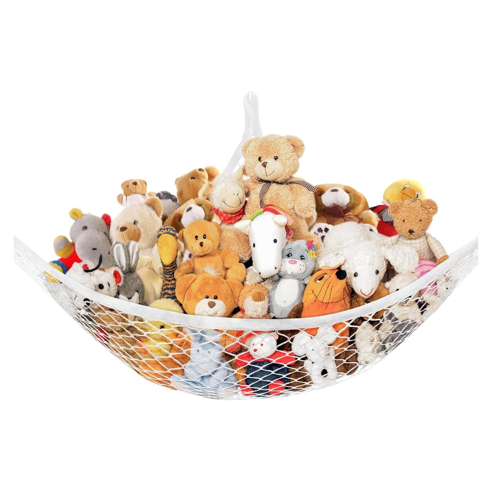 Hamaca de Almacenamiento para Juguetes Lazebox 182x127cm Blanca