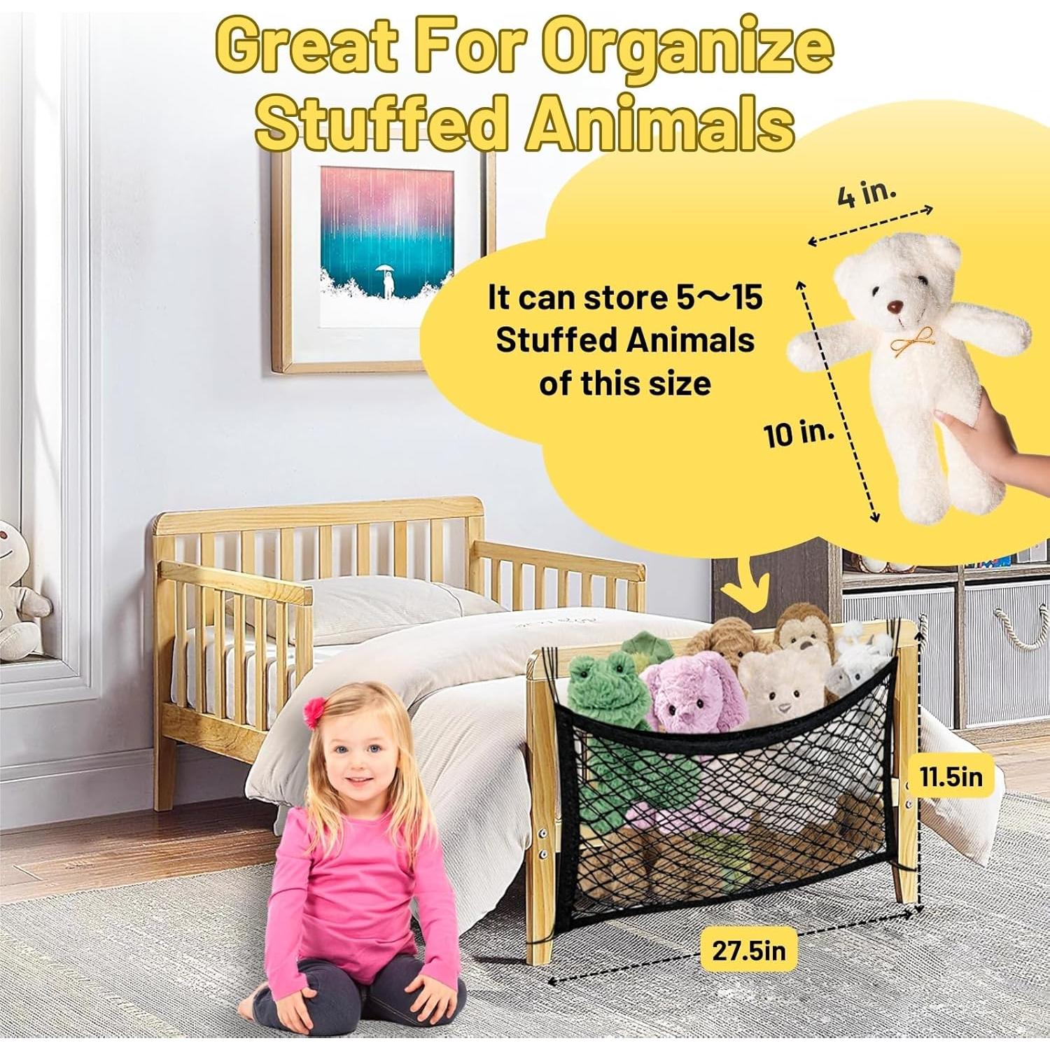 Red de Almacenamiento de Juguetes de Peluche Ofiray-home 2 Unidades