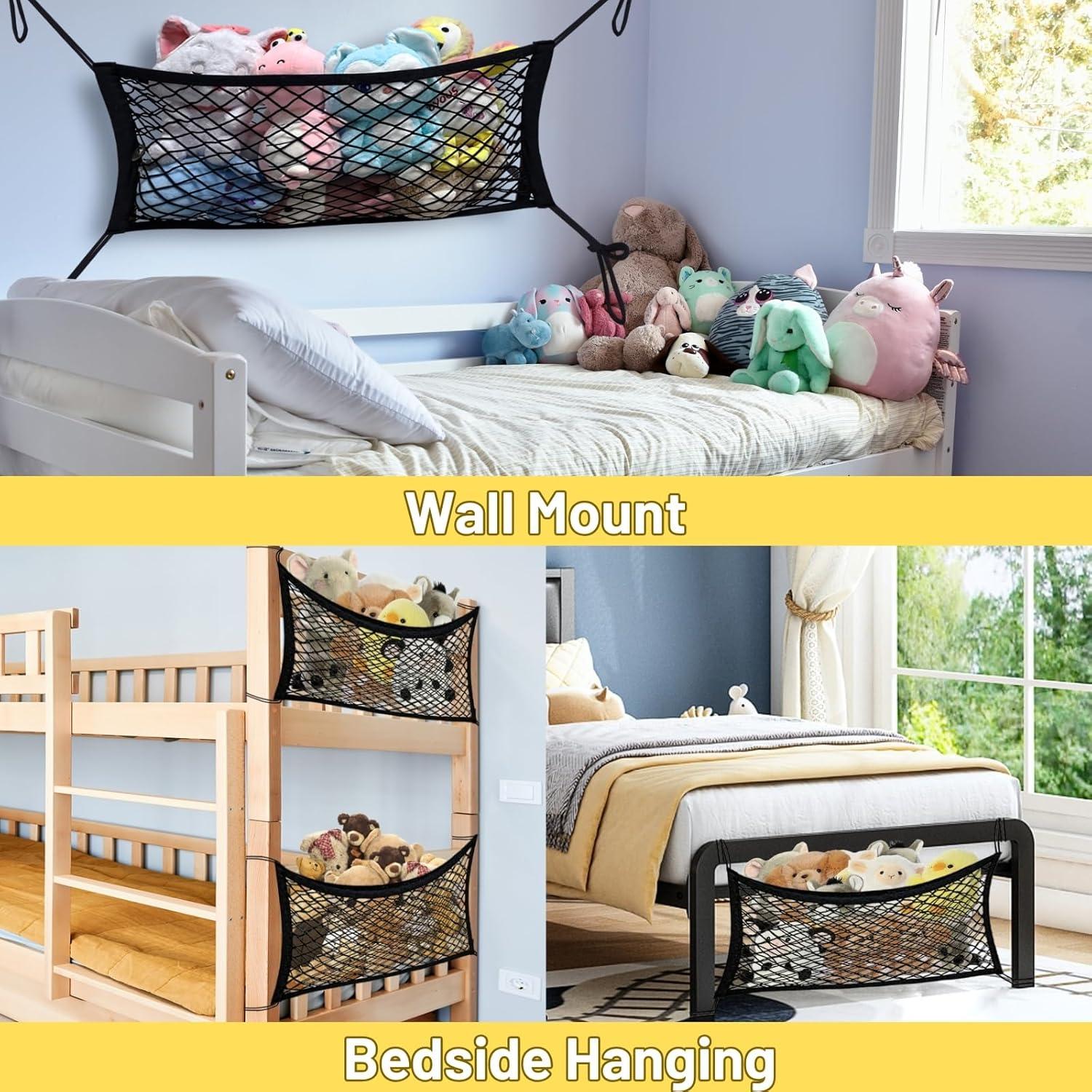 Red de Almacenamiento de Juguetes de Peluche Ofiray-home 2 Unidades