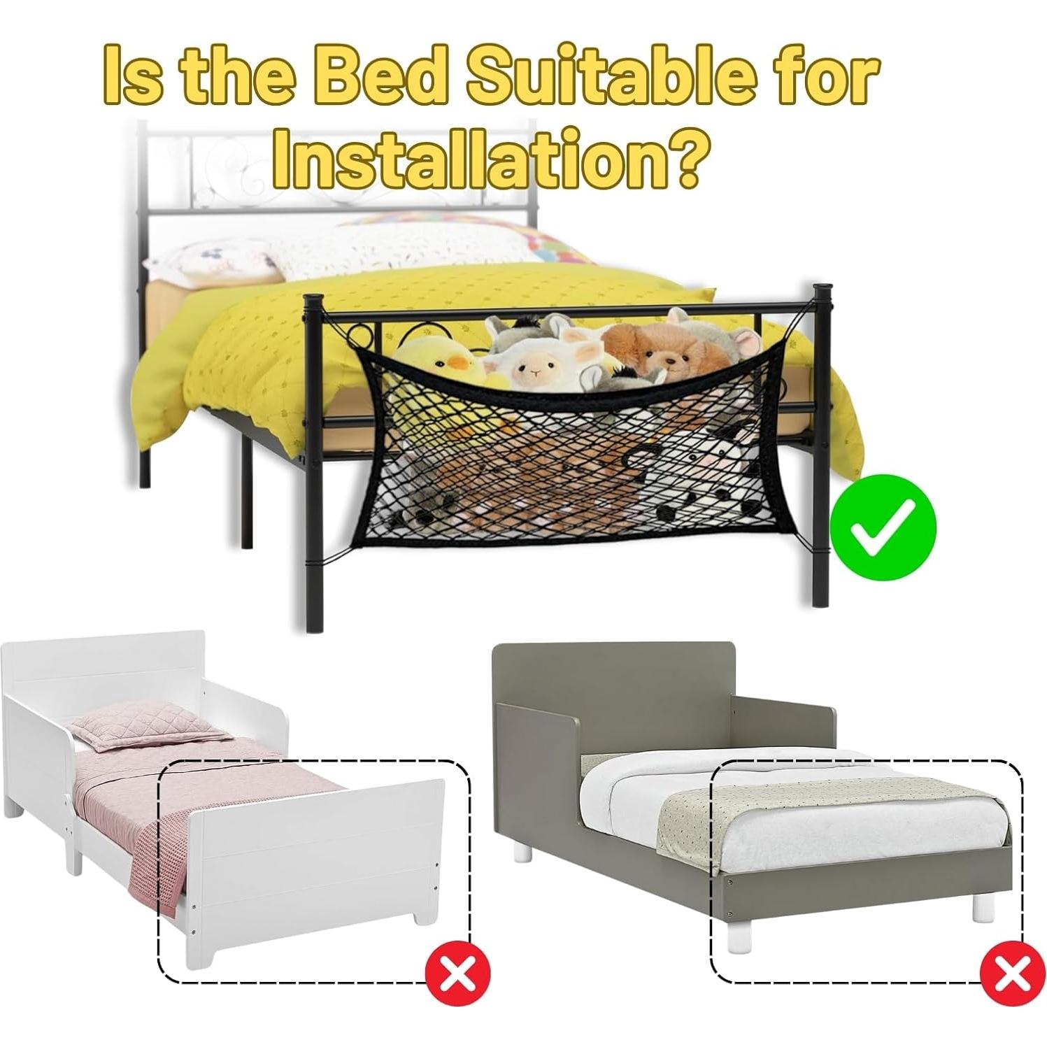 Red de Almacenamiento de Juguetes de Peluche Ofiray-home 2 Unidades