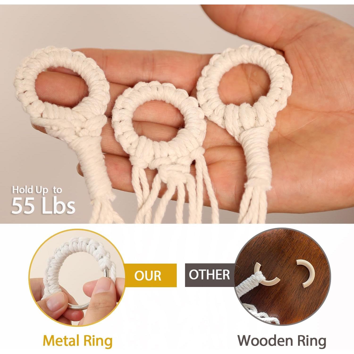 Hamaca de Almacenamiento de Juguetes de Peluche YKBU 150x99cm Crema