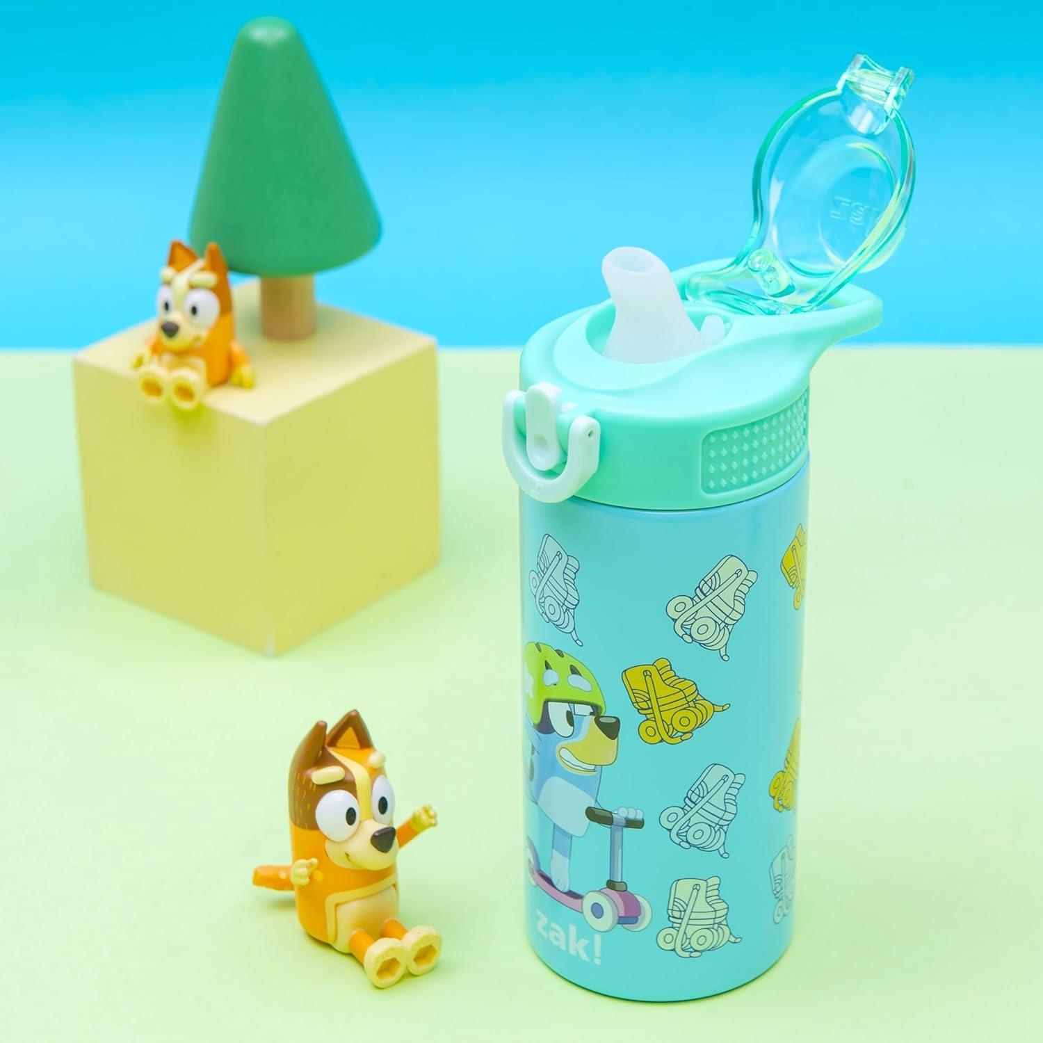 Botella de Agua Infantil Zak Designs Bluey 414ml Acero Inoxidable