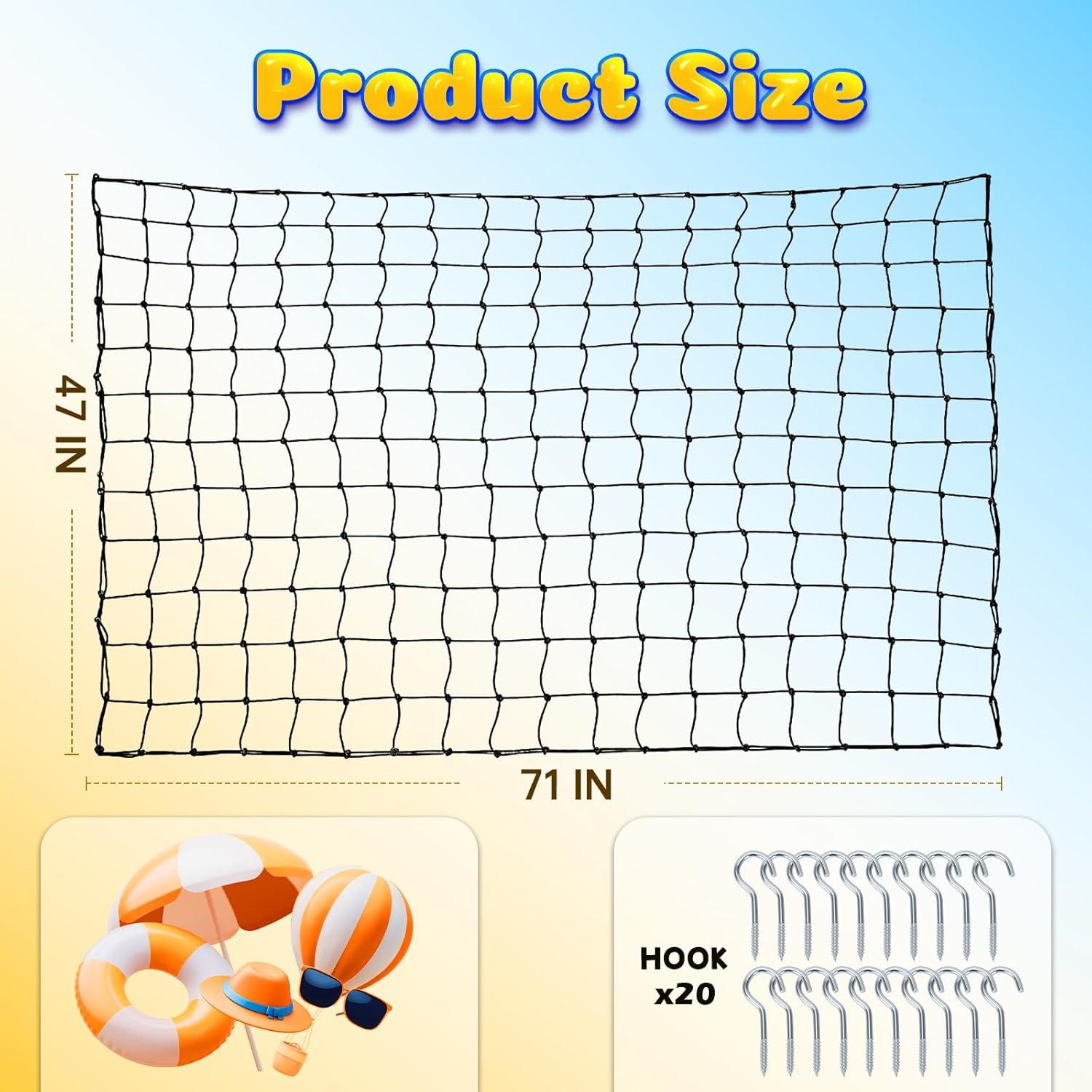 Red de Almacenamiento de Juguetes para Piscina Nigelia 180x120cm