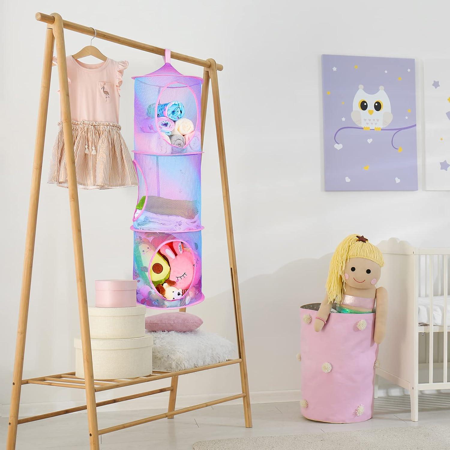 Hamaca Organizador de Animales de Peluche Basumee 3 Niveles