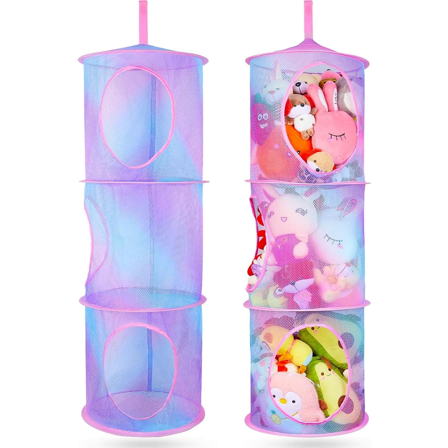 Hamaca Organizador de Animales de Peluche Basumee 3 Niveles