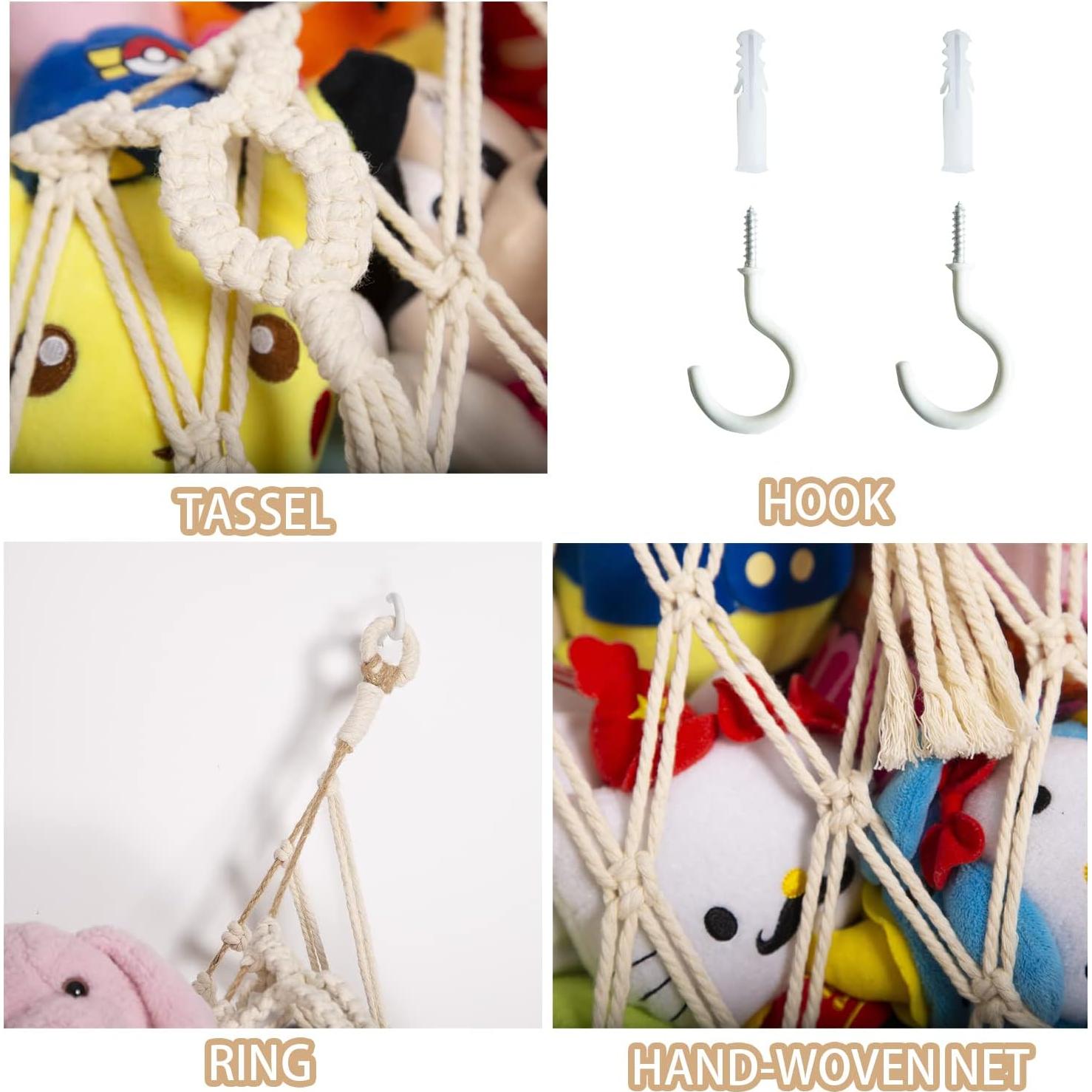 Hamaca Colgante para Animales de Peluche YKBU 152.4 cm Crema