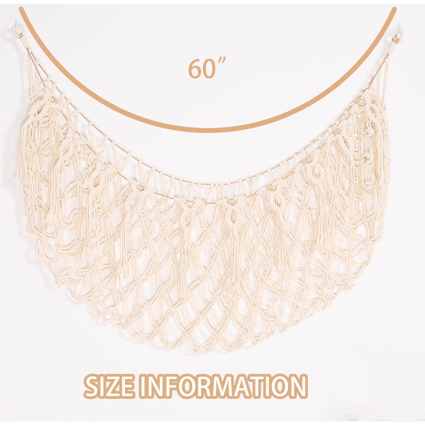 Hamaca Colgante para Animales de Peluche YKBU 152.4 cm Crema