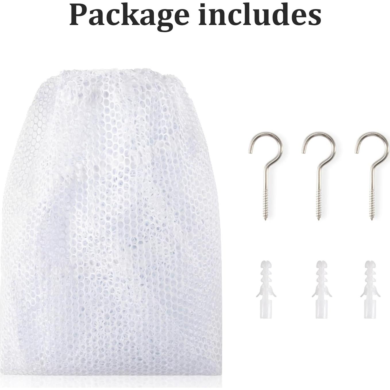 Hamaca Organizador de Peluches MAQIHAN Mediana Blanca