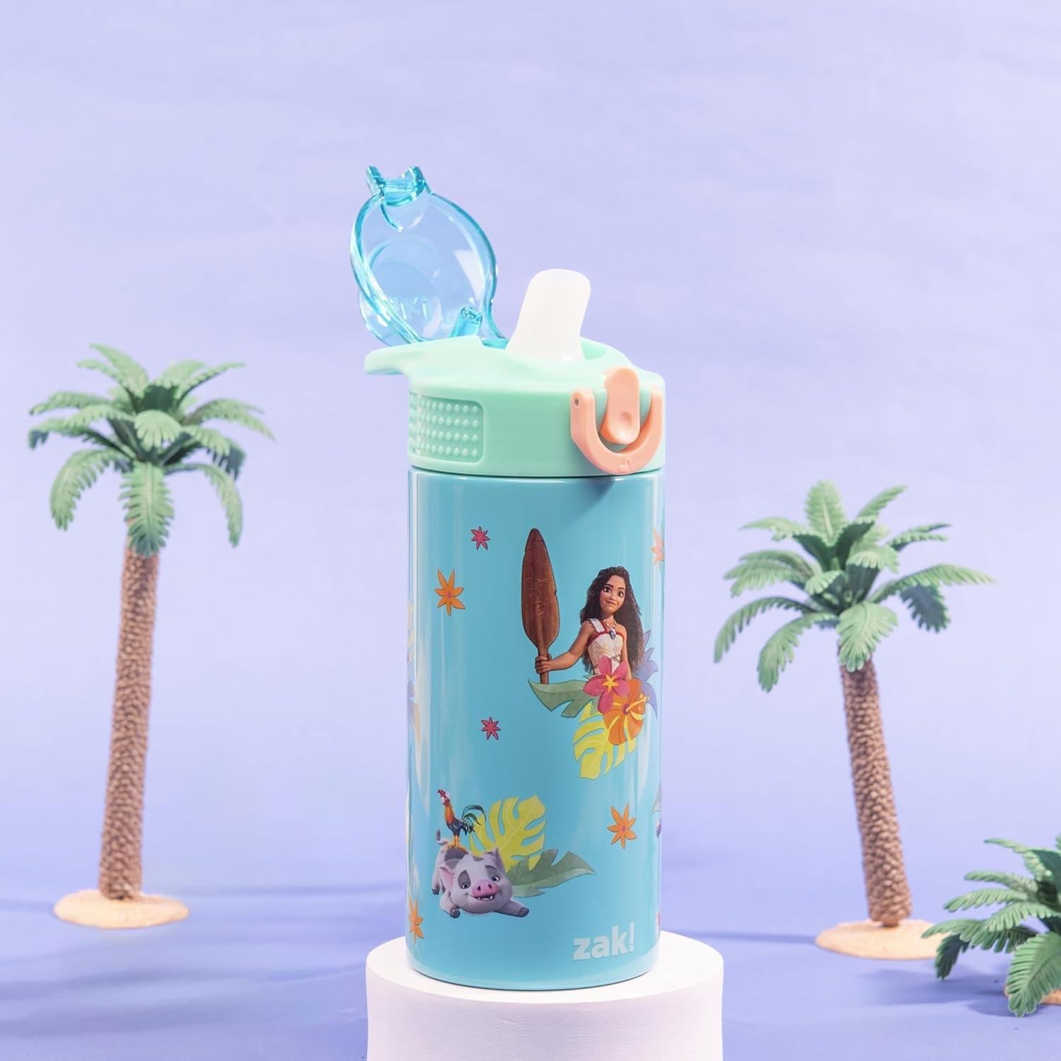 Botella de Agua Infantil Zak Designs Moana 414ml Acero Inoxidable