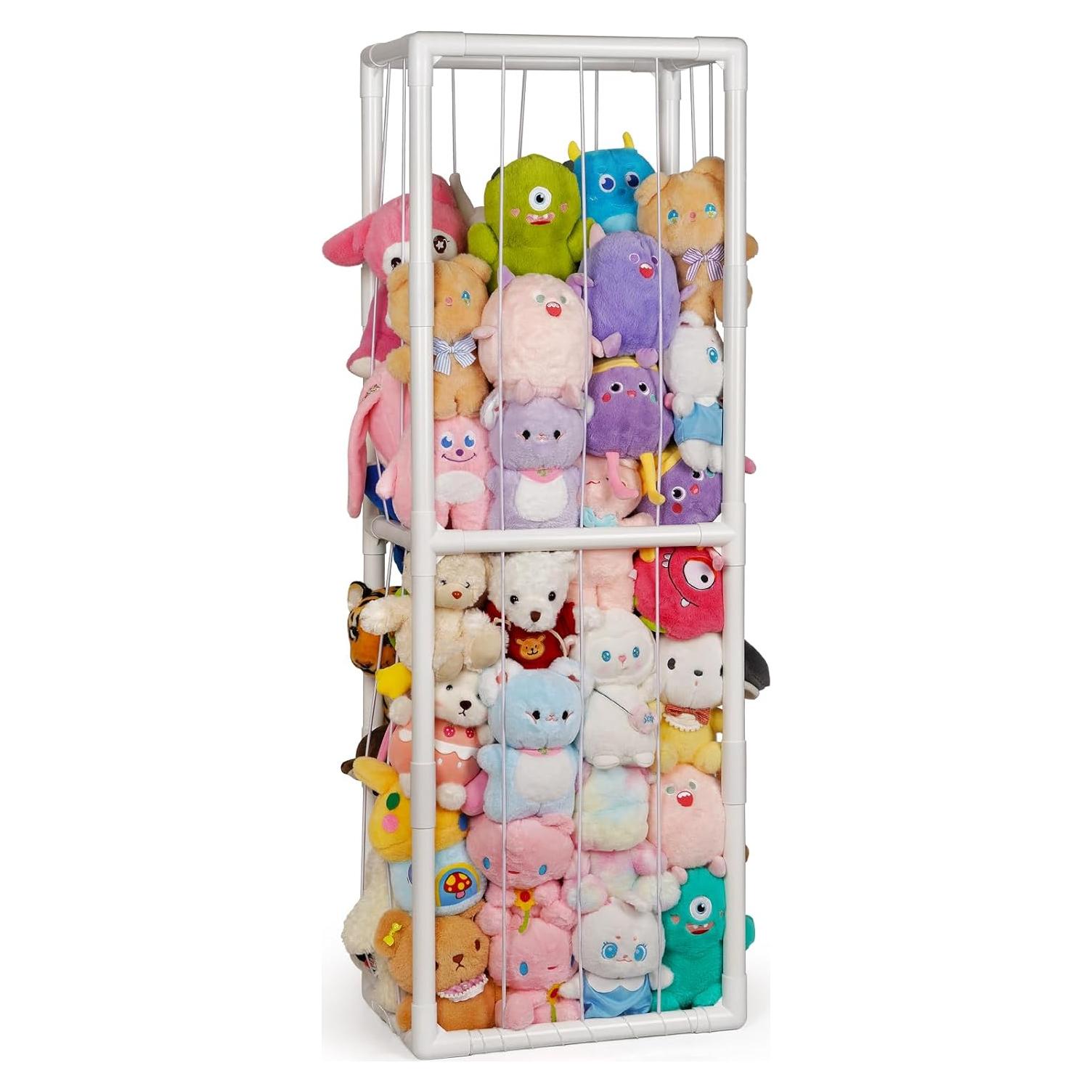 Organizador de Peluches Trycooling PVC 143.6x49x33cm Blanco