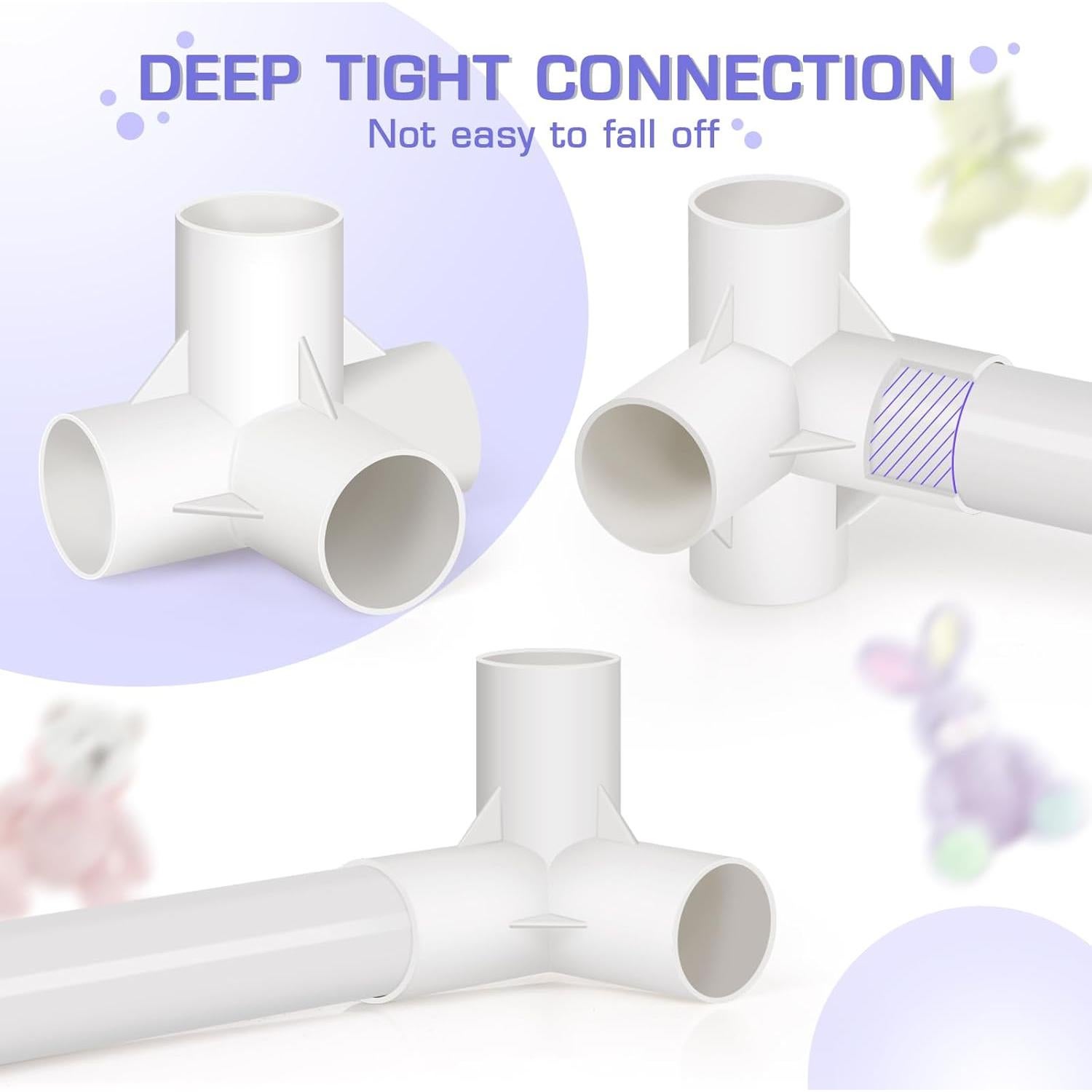 Organizador de Peluches Trycooling PVC 143.6x49x33cm Blanco