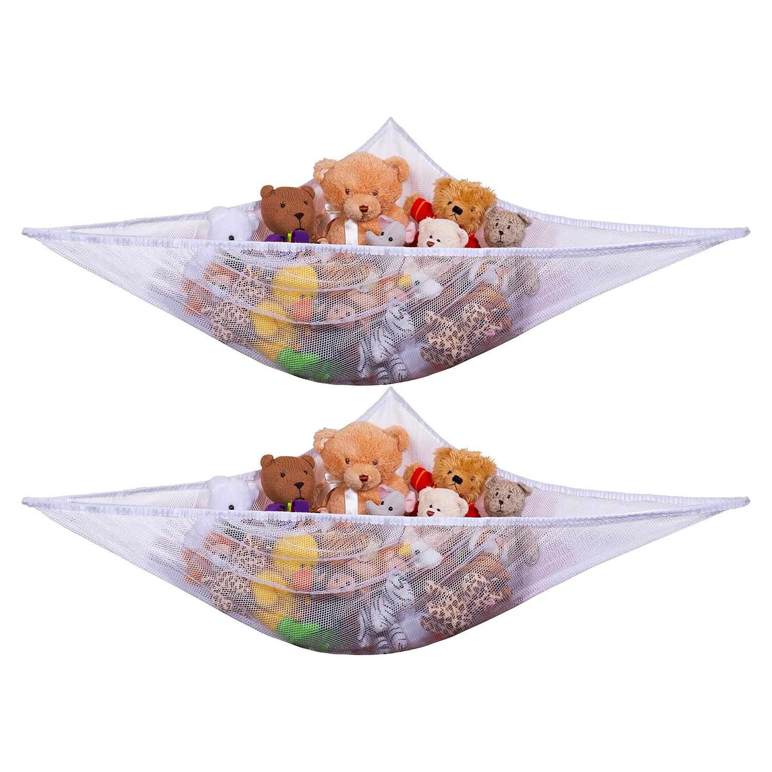 Hamaca Jumbo para Juguetes Handy Laundry, Malla Blanca, 1.68m