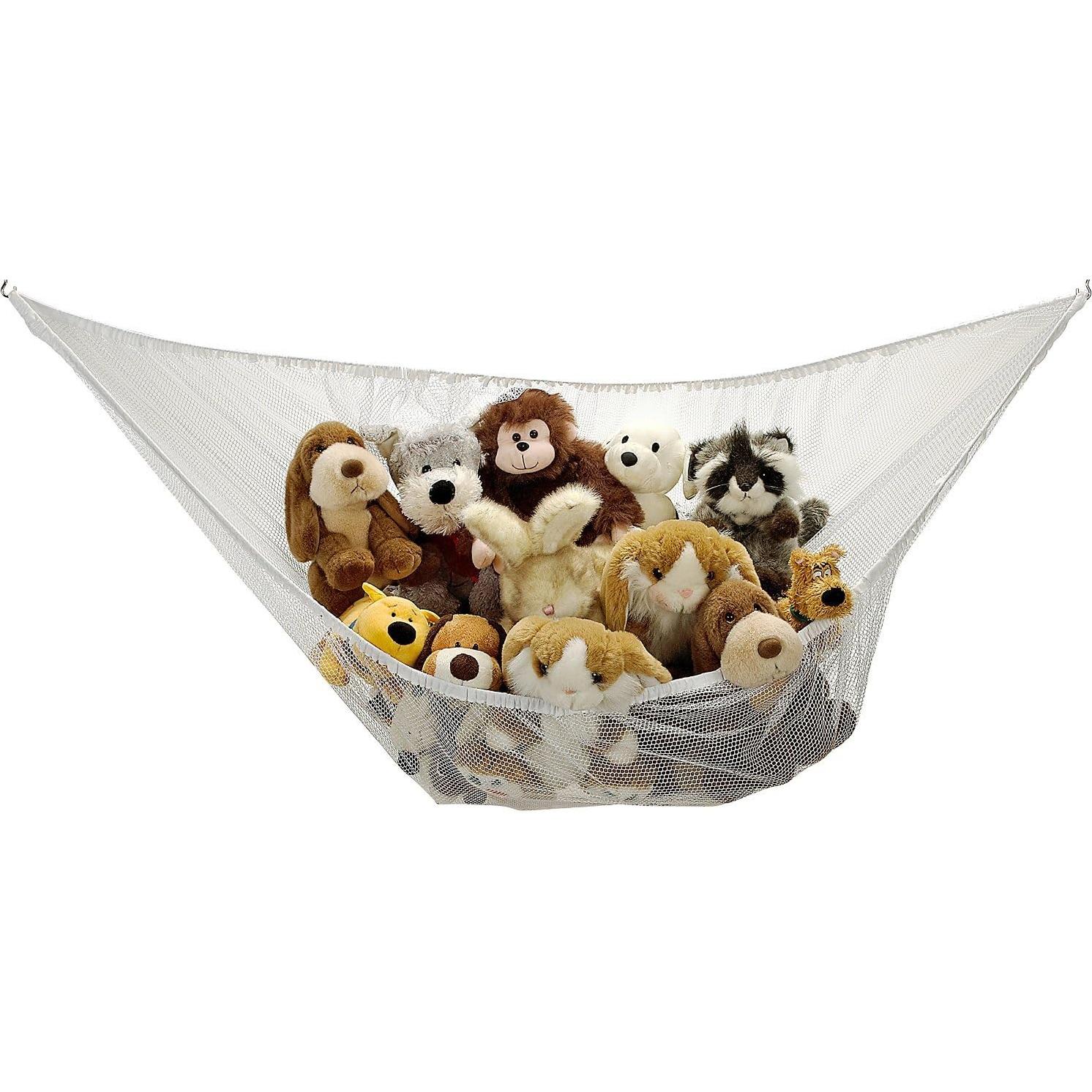 Hamaca Jumbo para Juguetes Handy Laundry, Malla Blanca, 1.68m